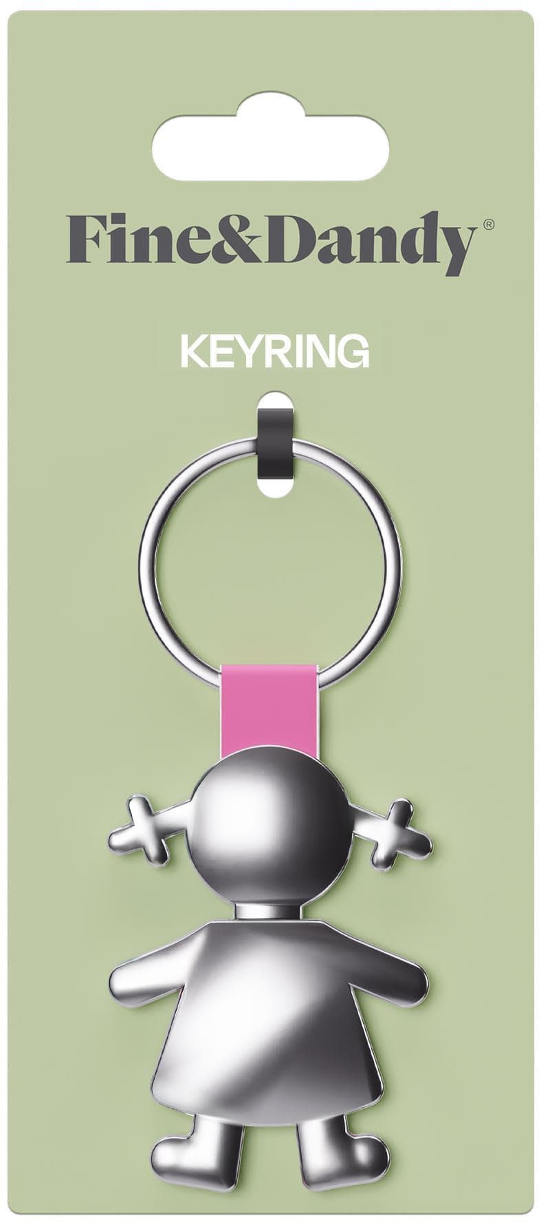 Fine & Dandy Girl Keyring