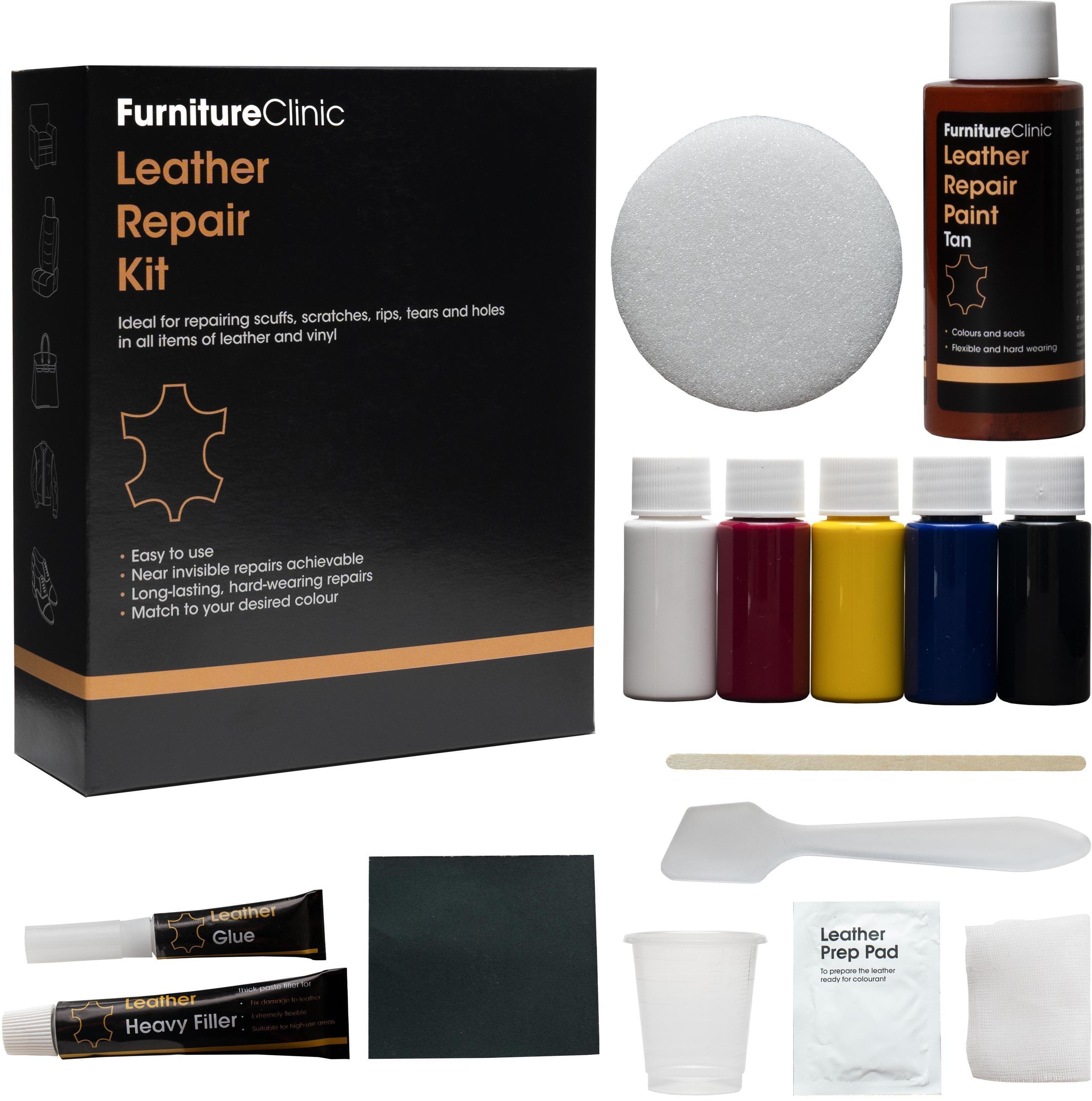Furniture Clinic Complete Leather Repair Kit - Tan