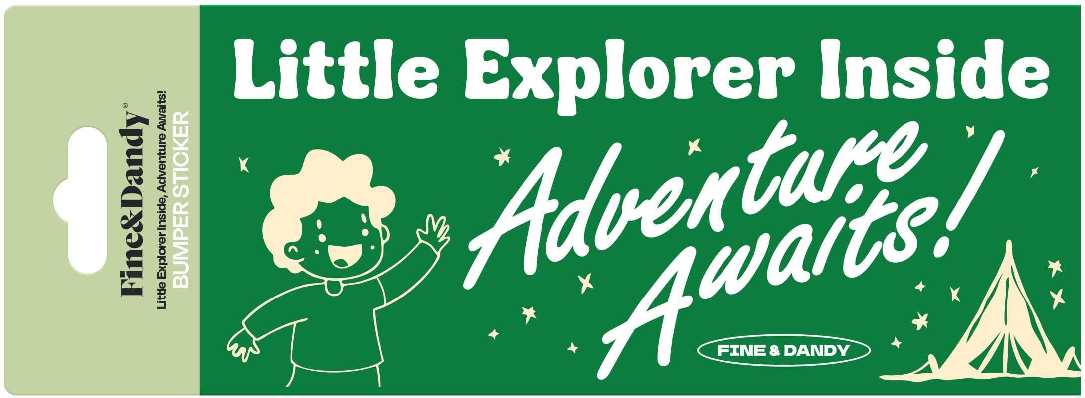 Little Explorer Bumper Sticker