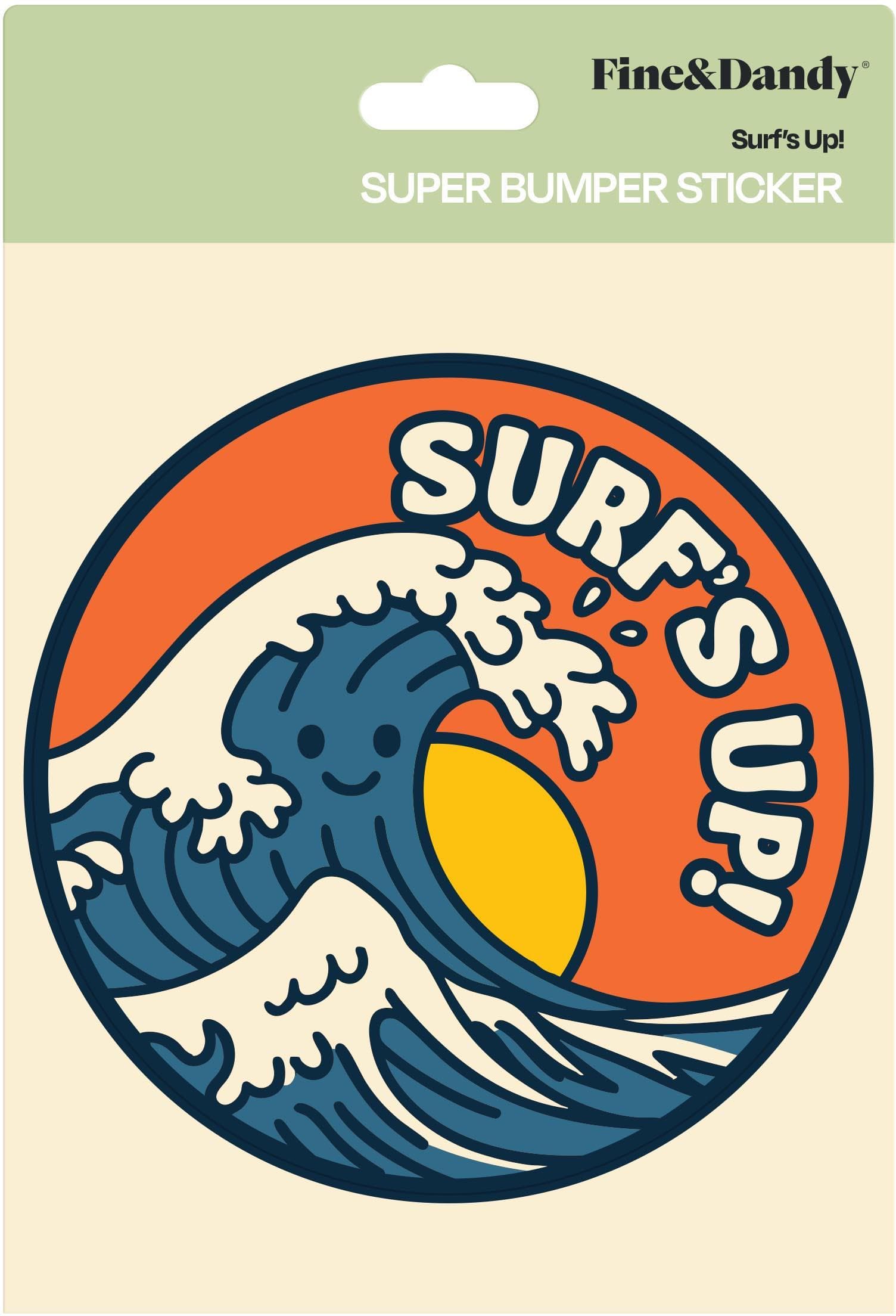 Surfs Up Bumper Sticker