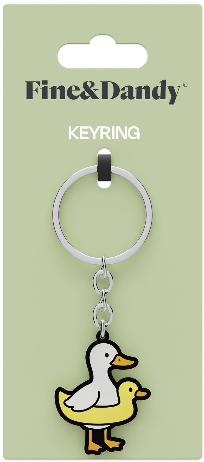 Fine & Dandy Duck Ring Keyring