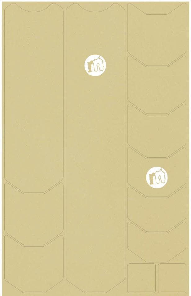 Mucky Nutz Frame Skinz Clear, White Matt