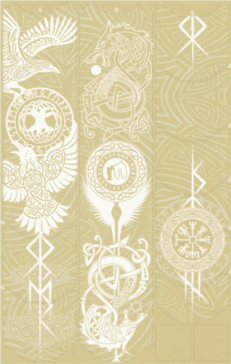 Mucky Nutz Frame Skinz Viking, White Matt