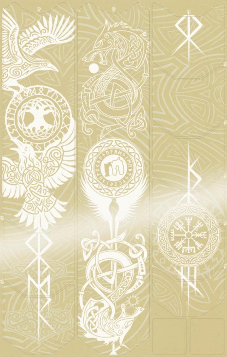 Mucky Nutz Frame Skinz Viking, White Gloss