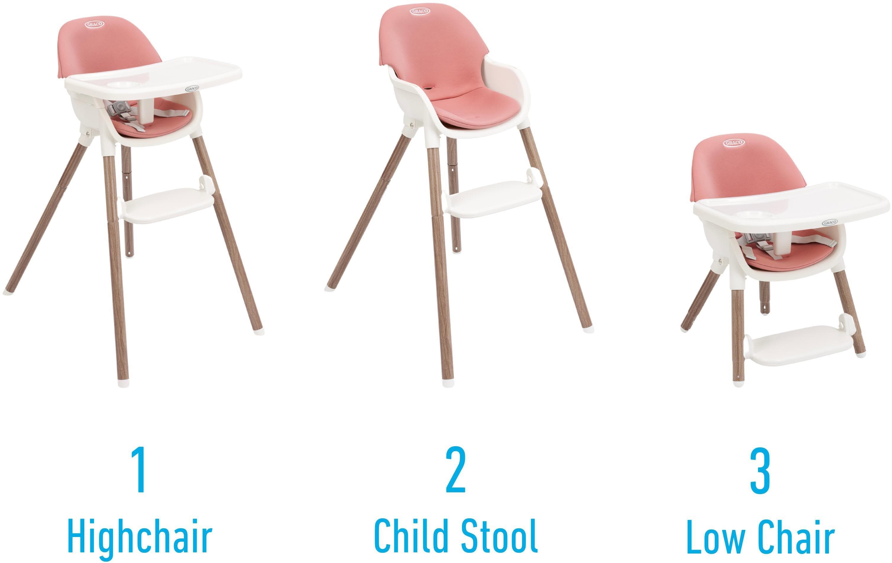 Graco Presti Highchair - Dusty Rose