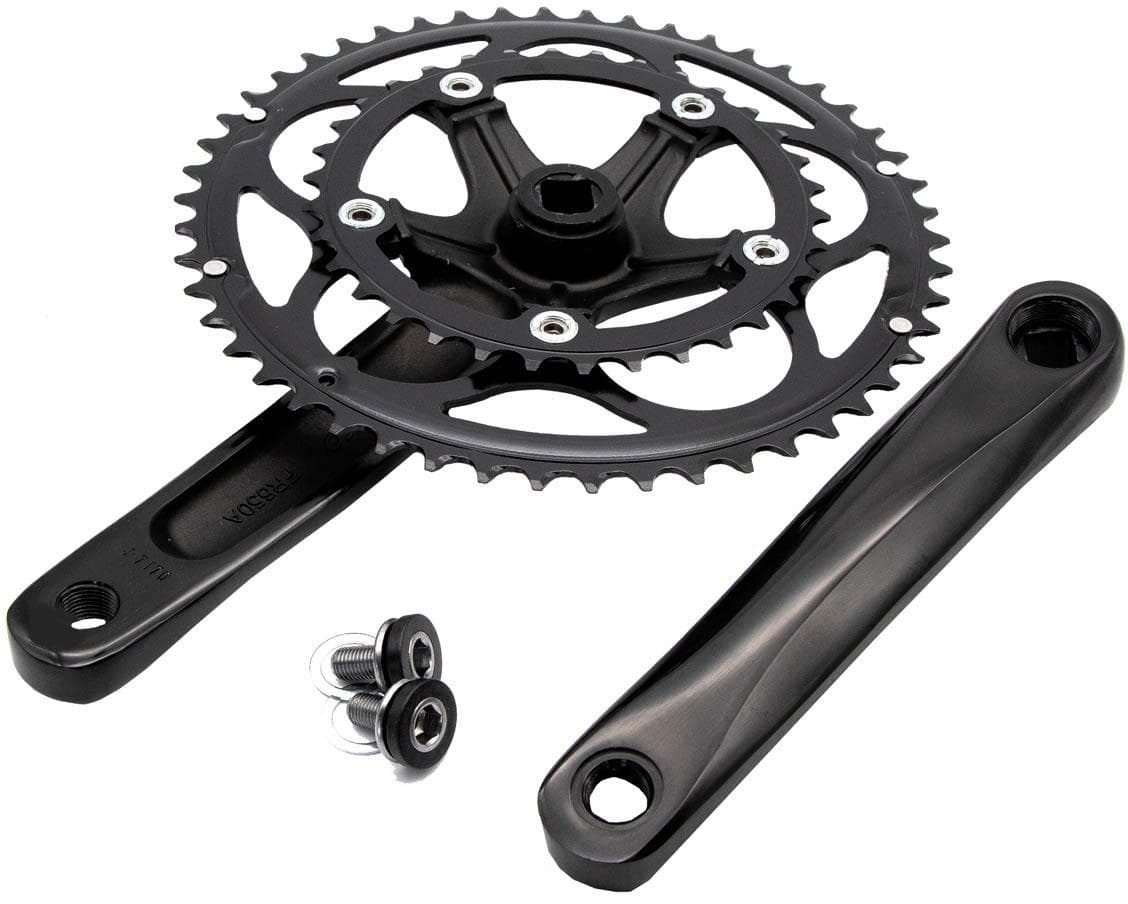 KranX 50/34T Alloy/Steel 10 Speed Road Chainset