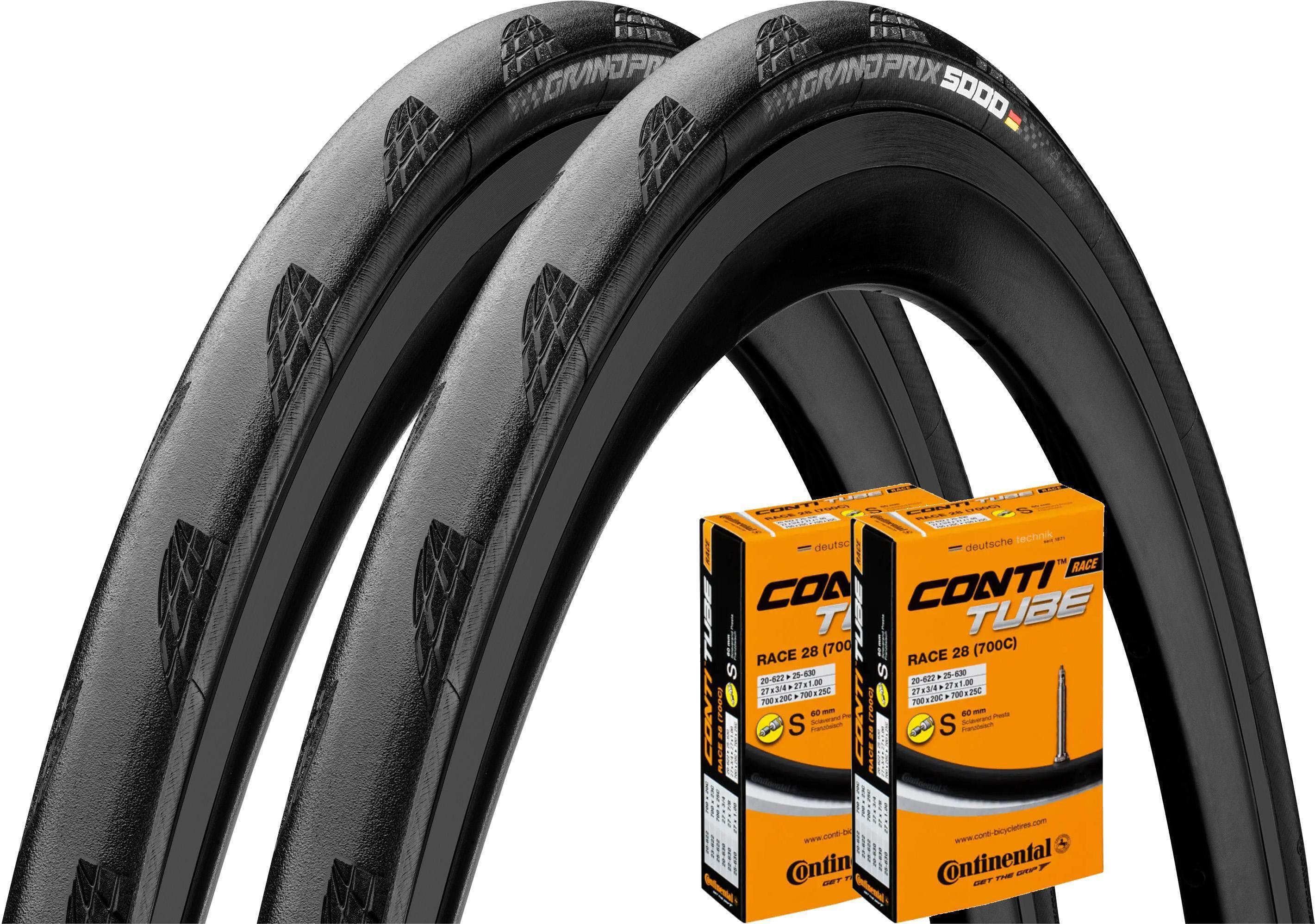 Continental GP5000 Tyre & Tube Bundle, 700x28c Black