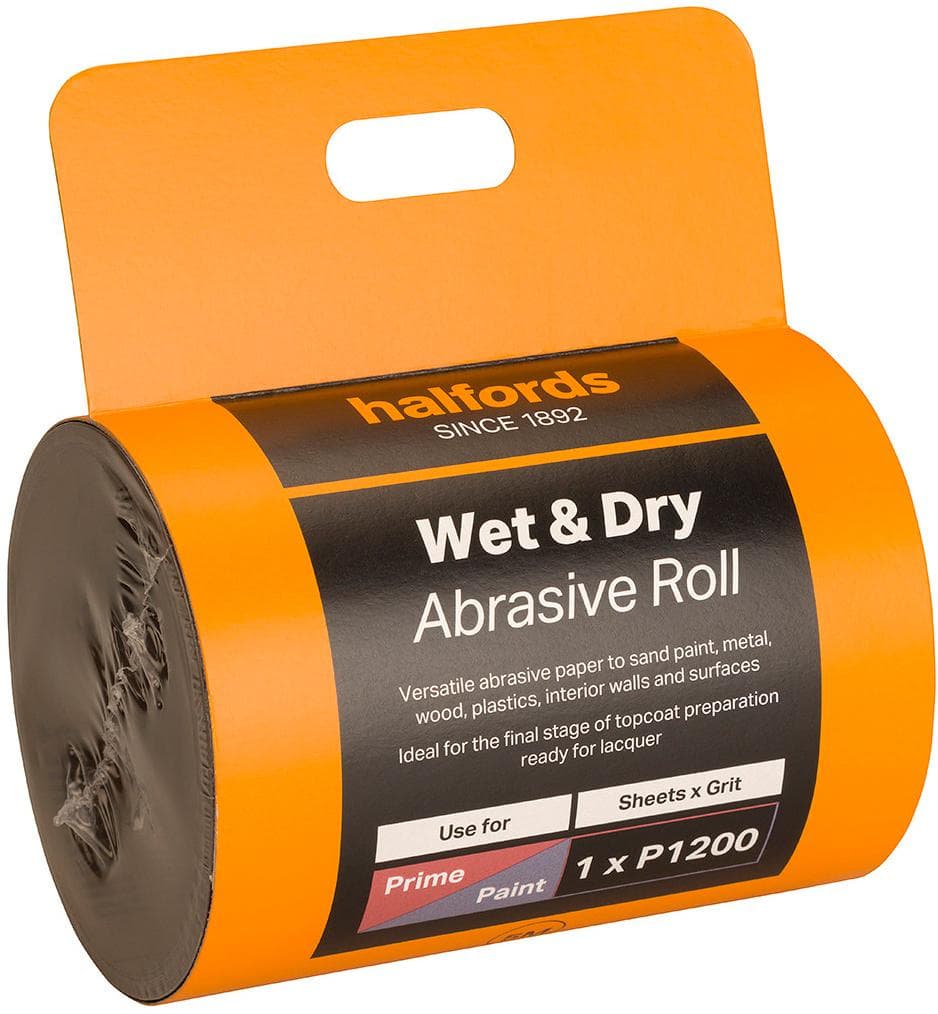 Halfords Wet & Dry Sandpaper Roll P1200