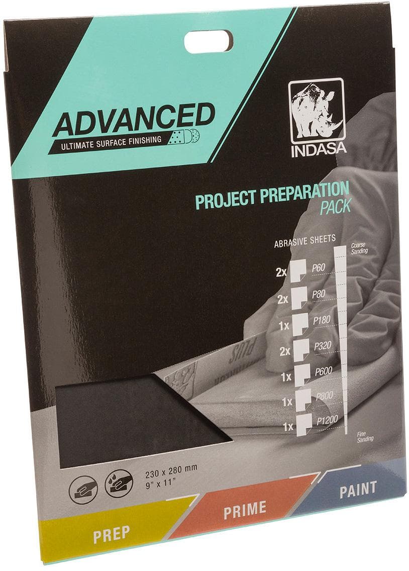 Indasa Advanced Abrasive Sheets Project Pack x10