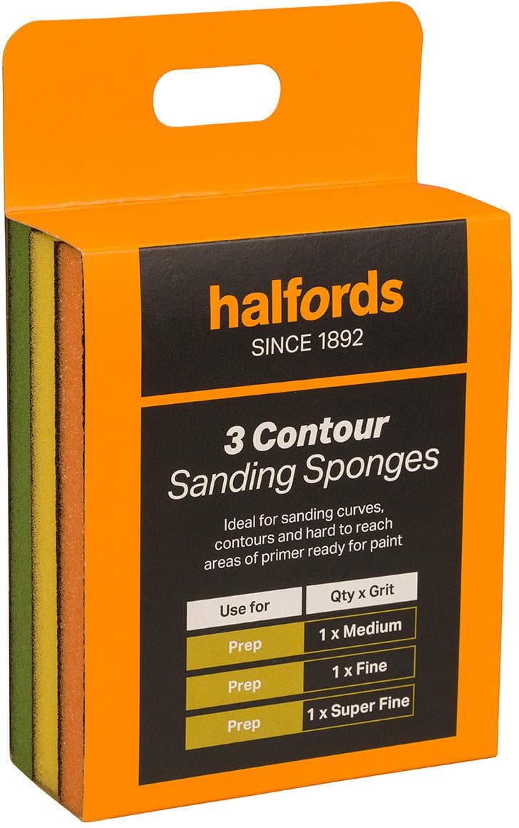 Halfords Contour Sanding Sponges x3