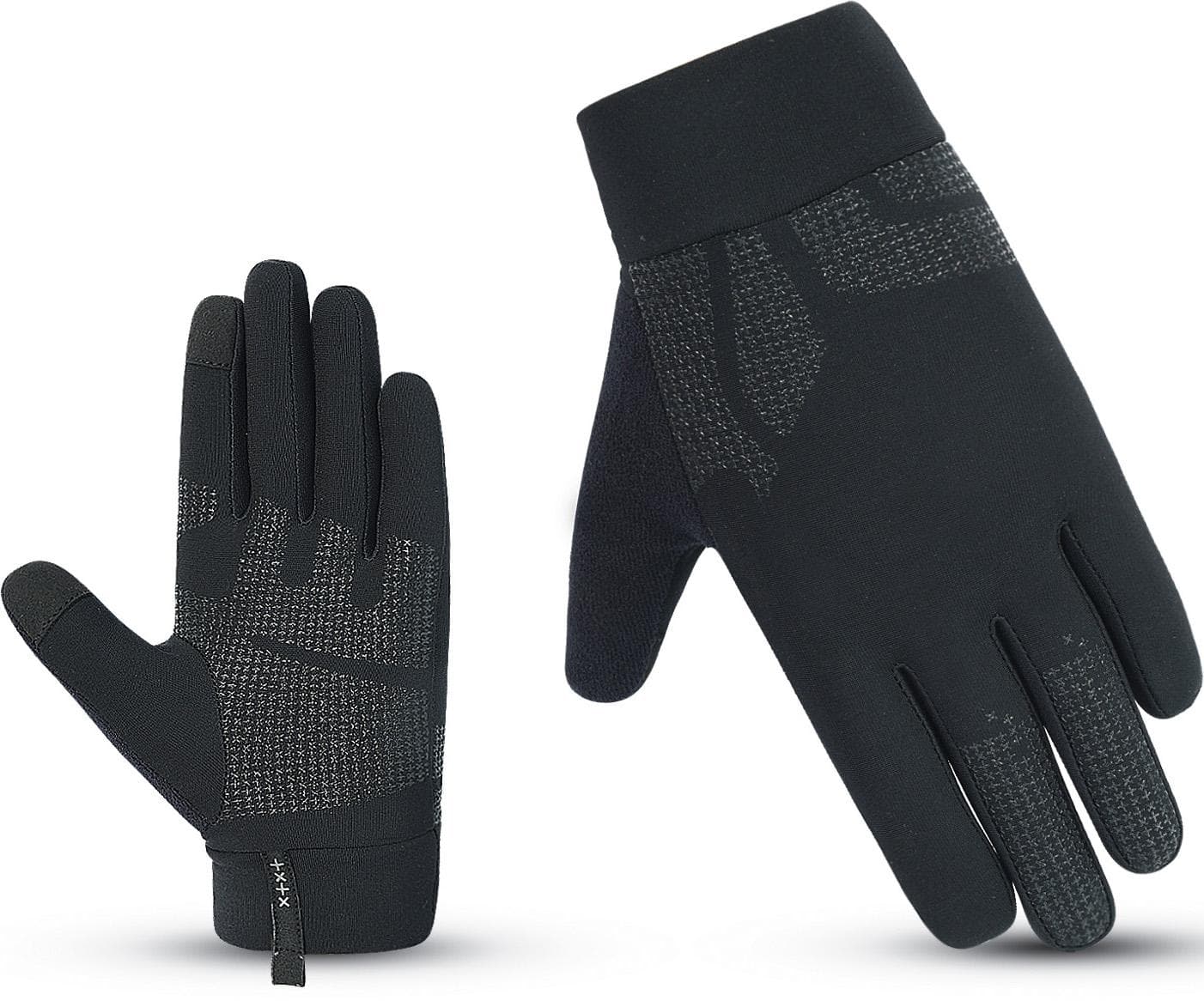 Halfords Black Junior Touchscreen Gloves, 7-10yrs