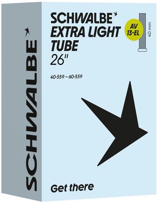 Schwalbe Extra Light Schrader Inner Tubes, 26x1.50-2.35 inch