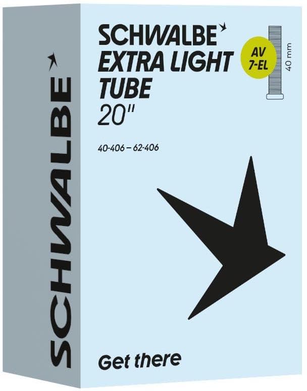 Schwalbe Extra Light Schrader Inner Tubes, 20x1.50-2.35 inch