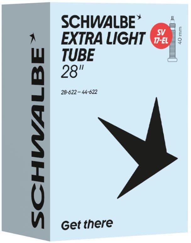Schwalbe Extra Light 700c Presta Inner Tubes, 700x28-44c 40mm Valve