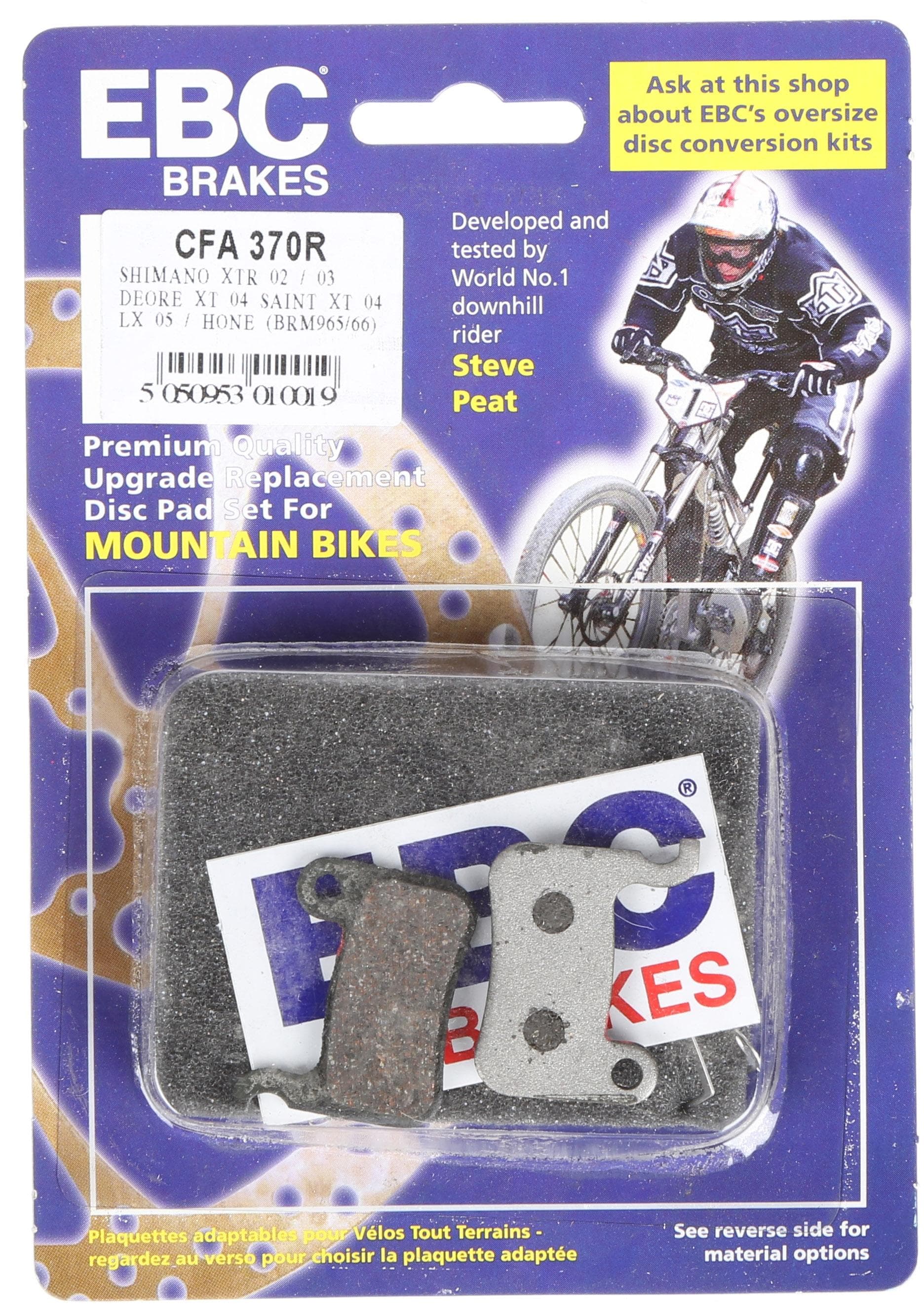 EBC XTR/XT/LX/Saint/Hone Disc Brake Pads, Red