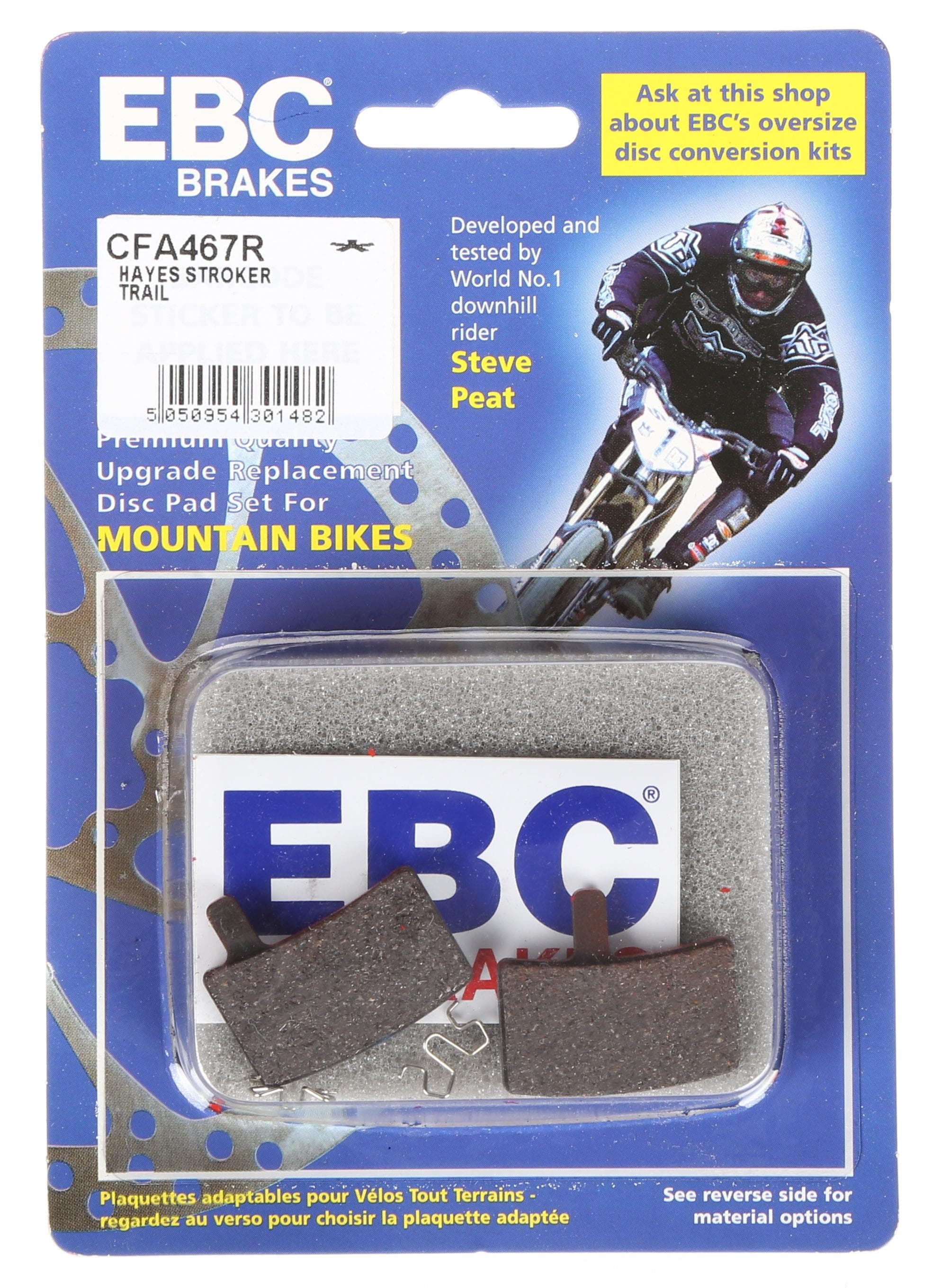 EBC Hayes Stroker Trail Disc Brake Pads, Red