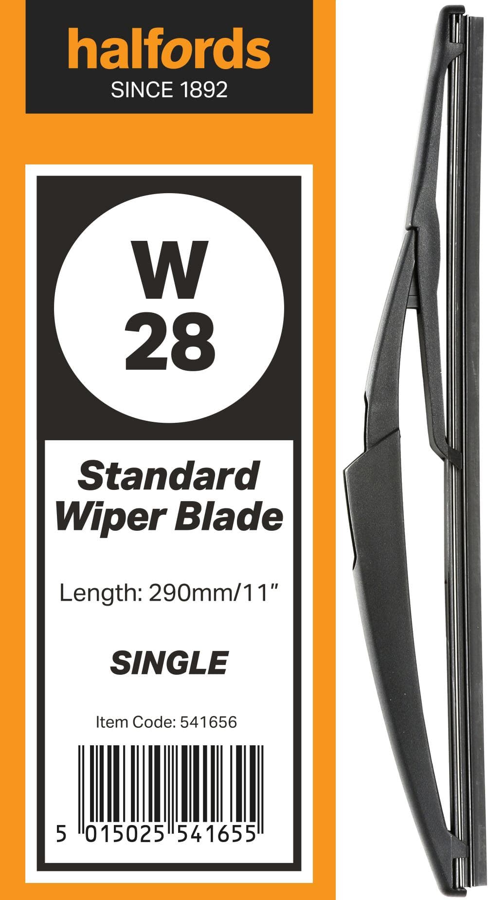 Halfords W28 Wiper Blade - Single