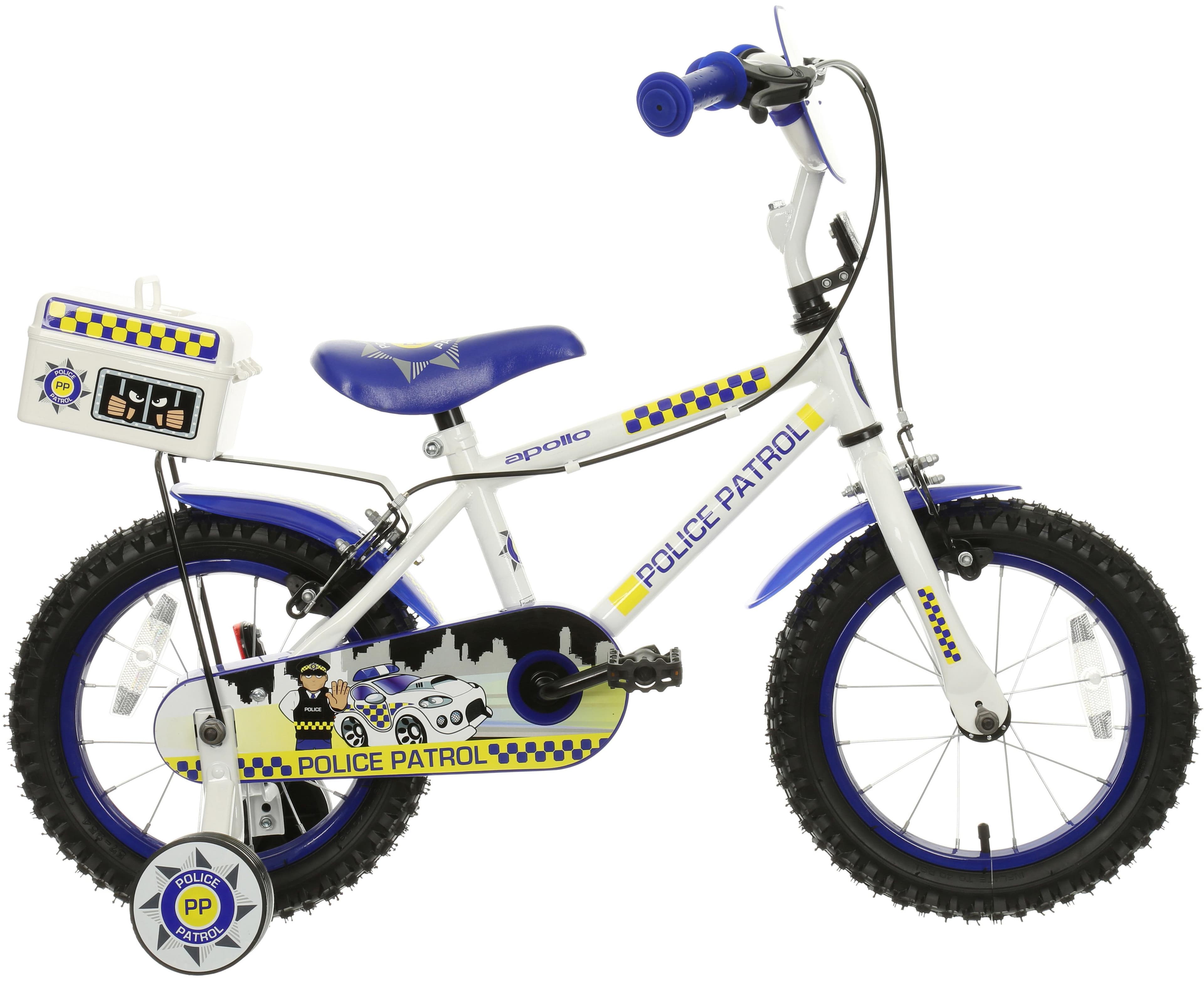 Apollo Blue Police Patrol Kids Bike