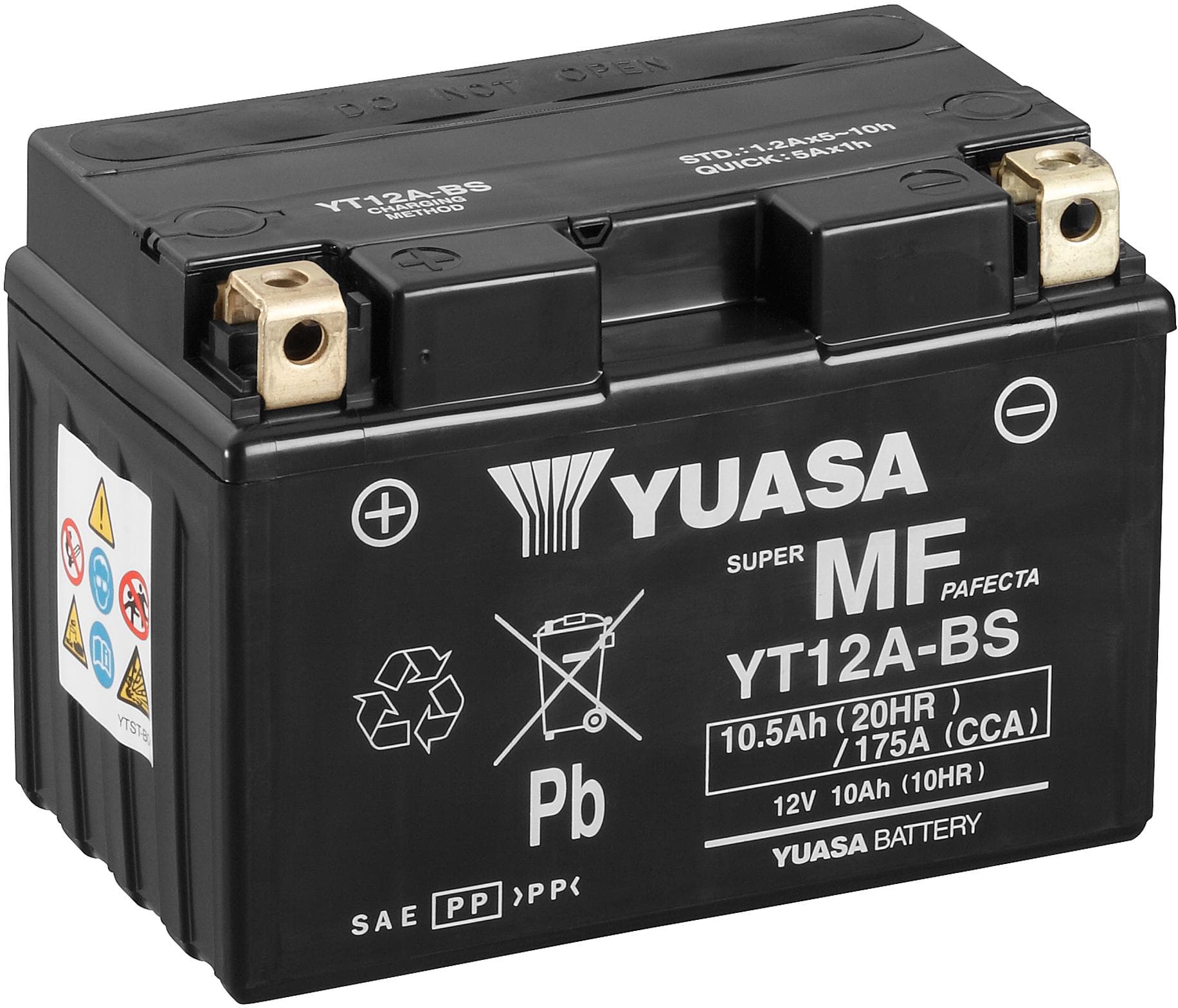 Yuasa YT12A-BS Maintenance Free Motorcycle Battery