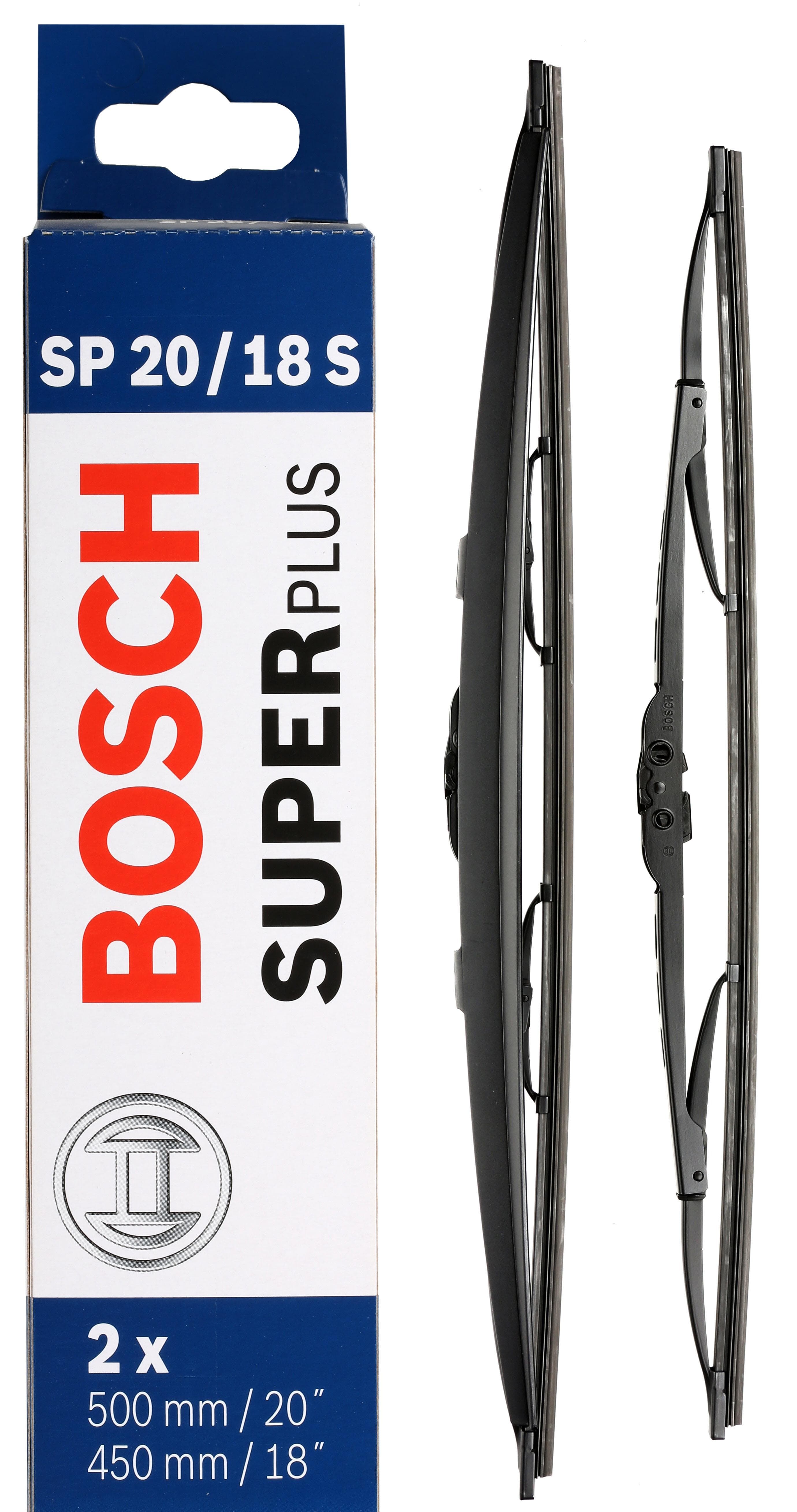 Bosch SP20/18S Wiper Blades - Front Pair