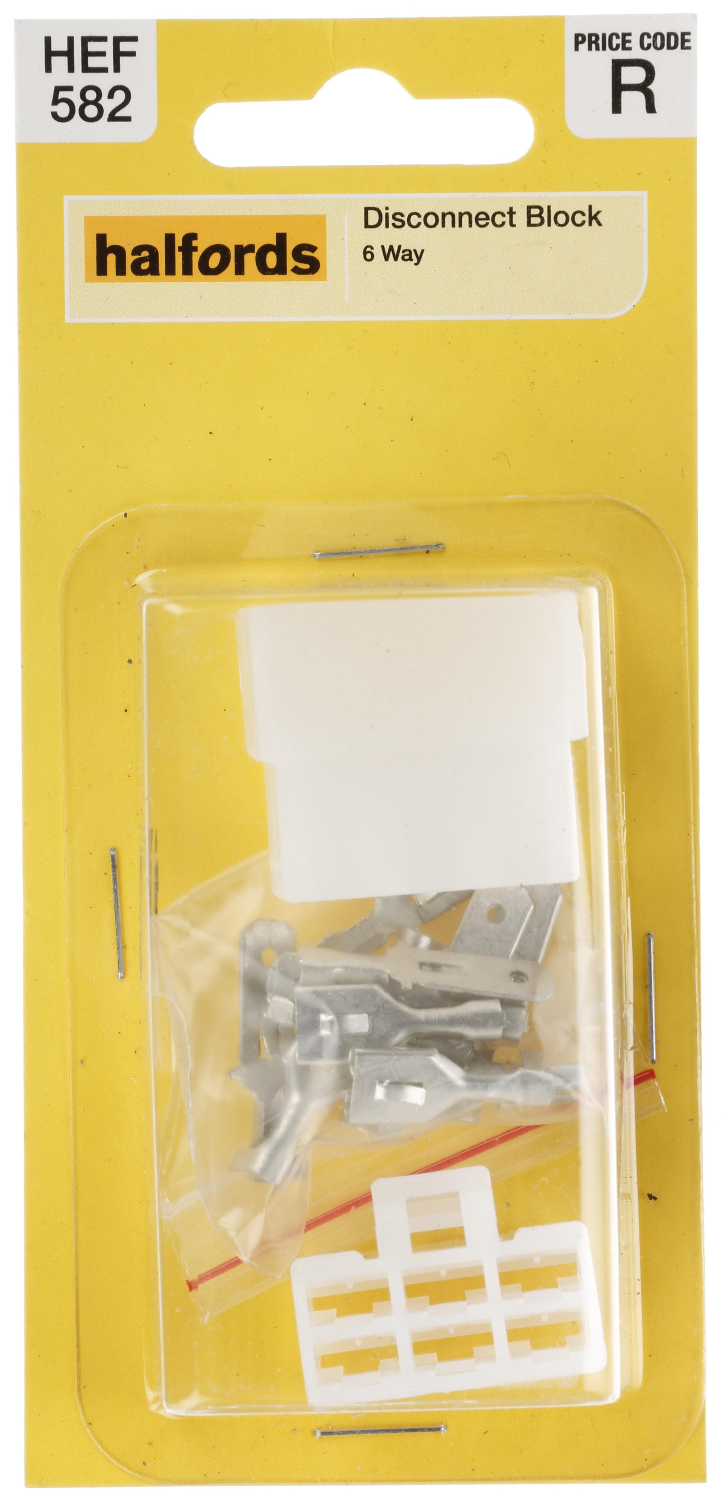 Halfords Wiring Disconnect Block 6 Way (ELEC182)