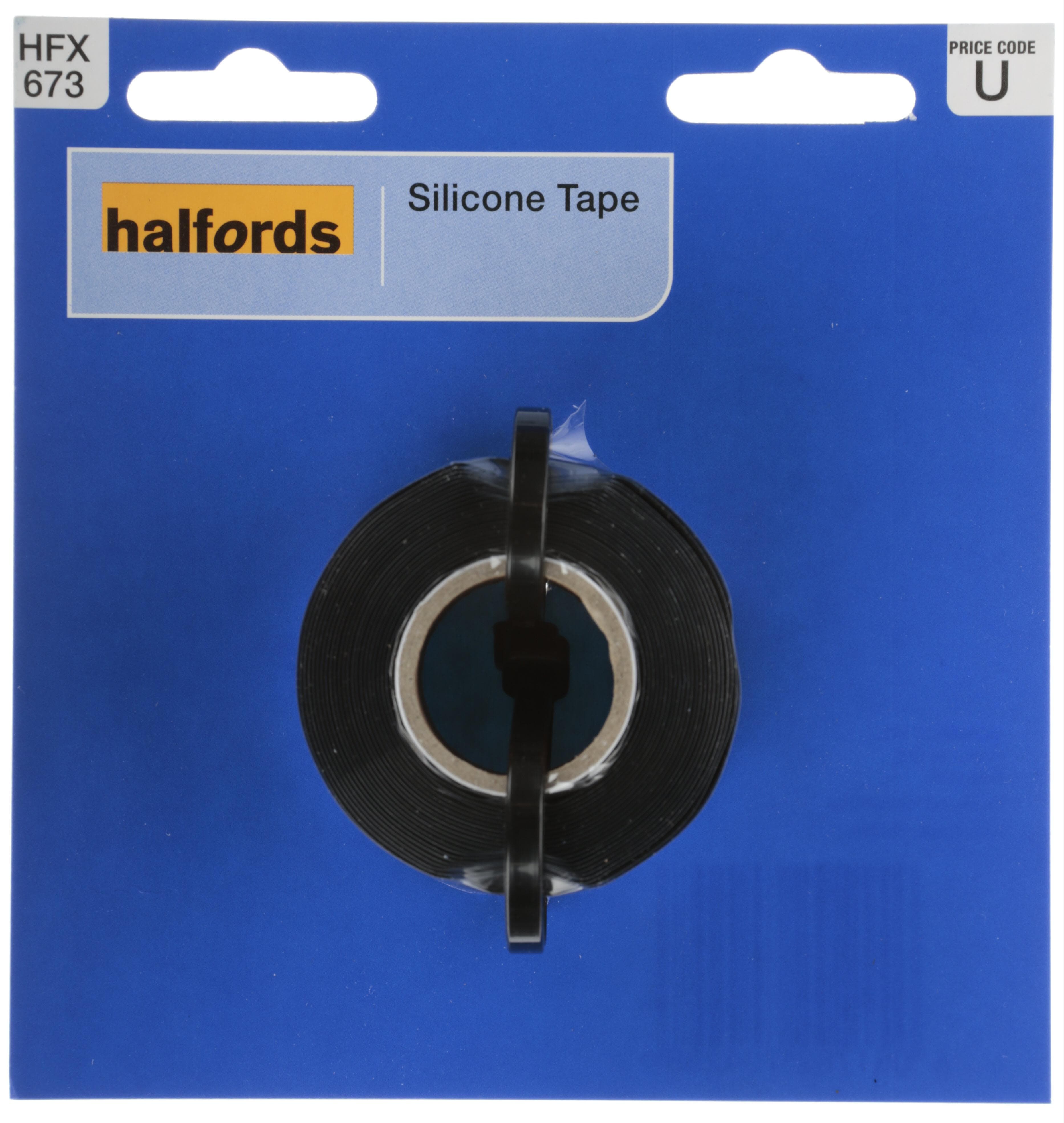 Halfords Silicone Tape Black. (FIXG358)