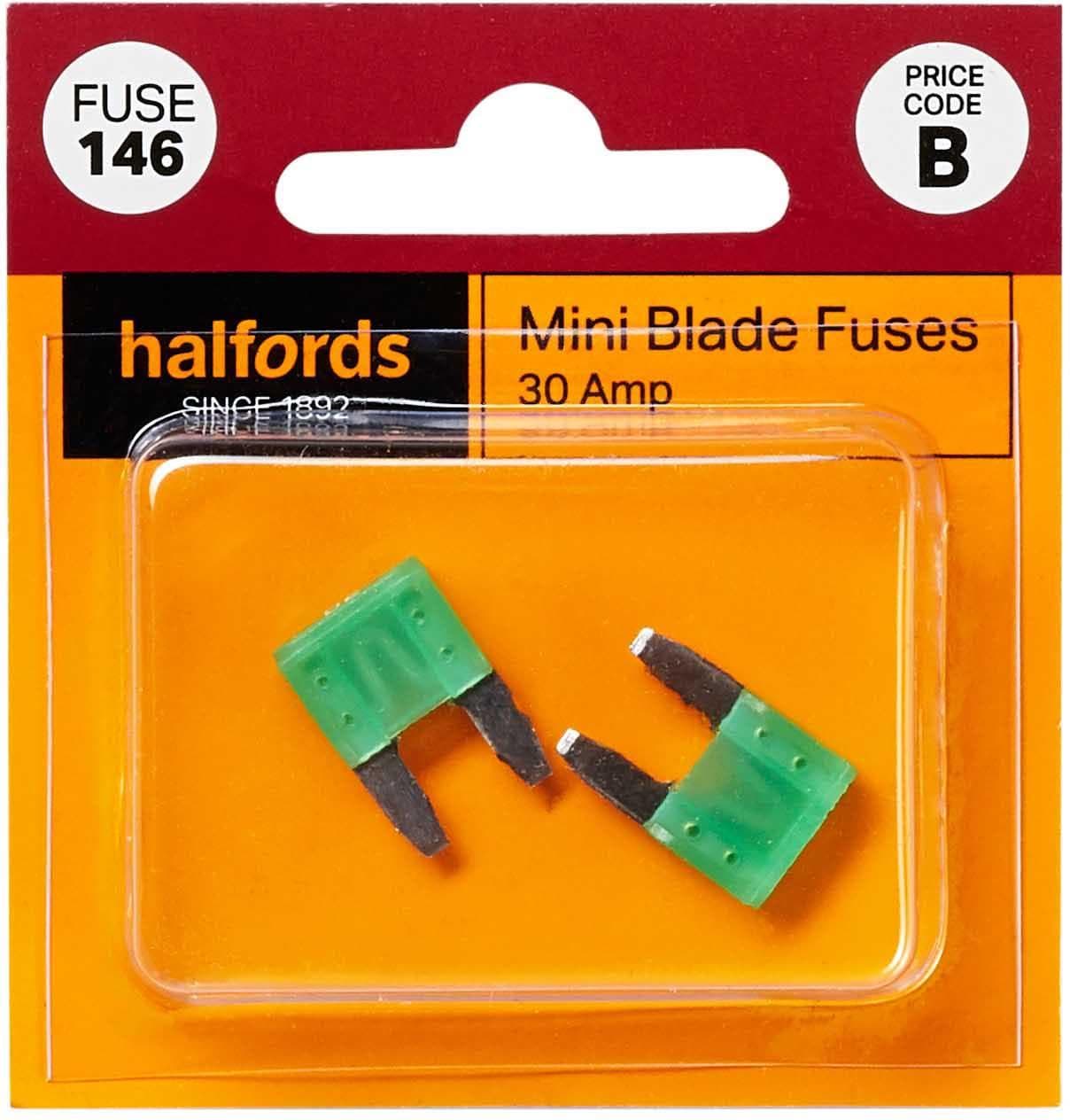 Halfords Mini Blade Fuses 30 Amp (FUSE146)