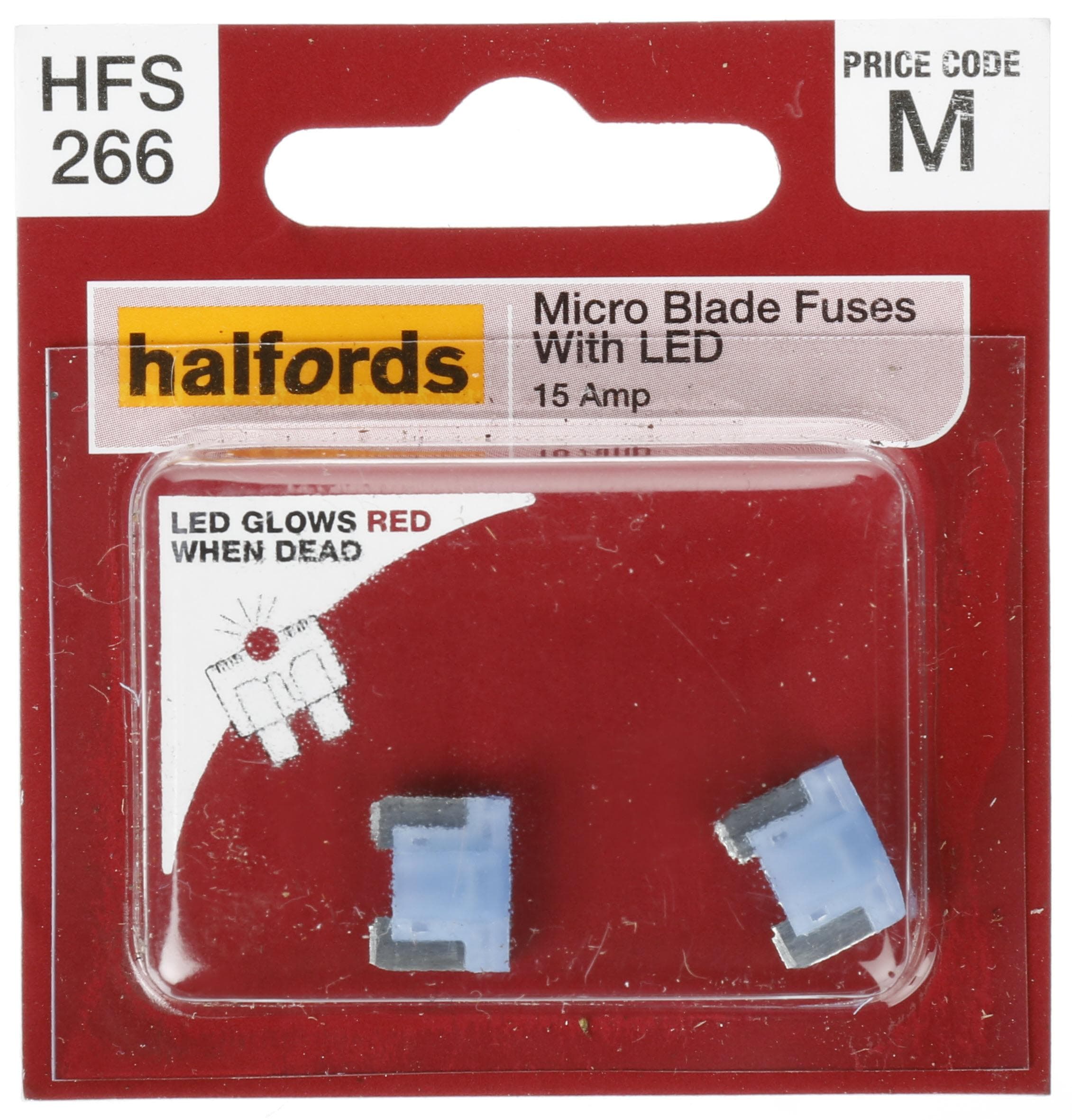 Halfords Fuse Micro Blade LED 15 Amp (FUSE130)