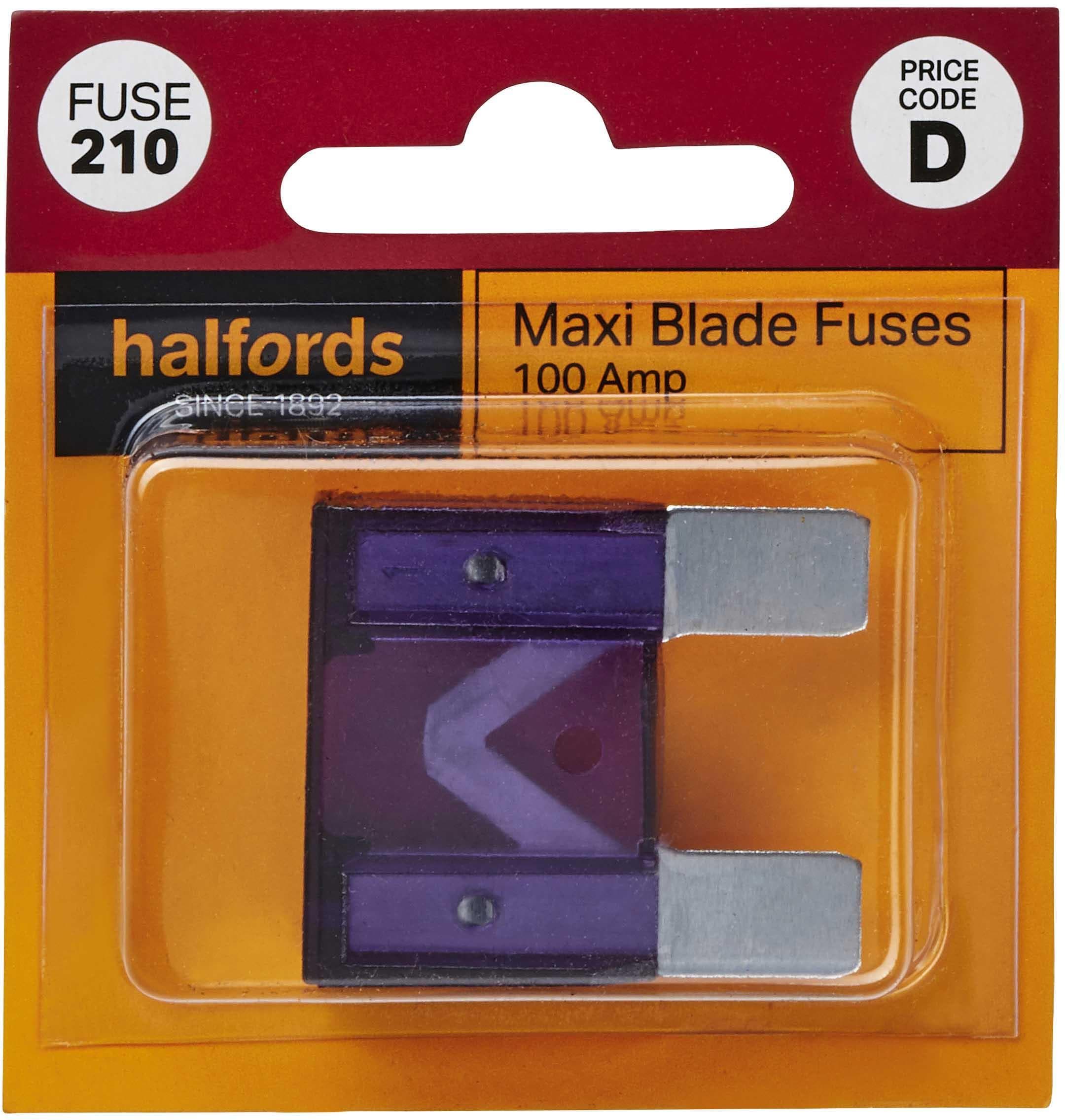 Halfords Maxi Blade Fuse 100 Amp (FUSE210)