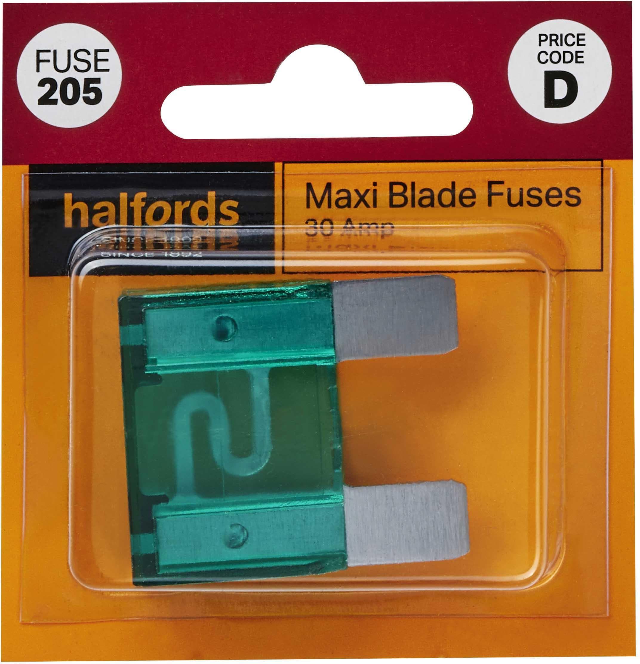 Halfords Maxi Blade Fuses 30 Amp (FUSE205)