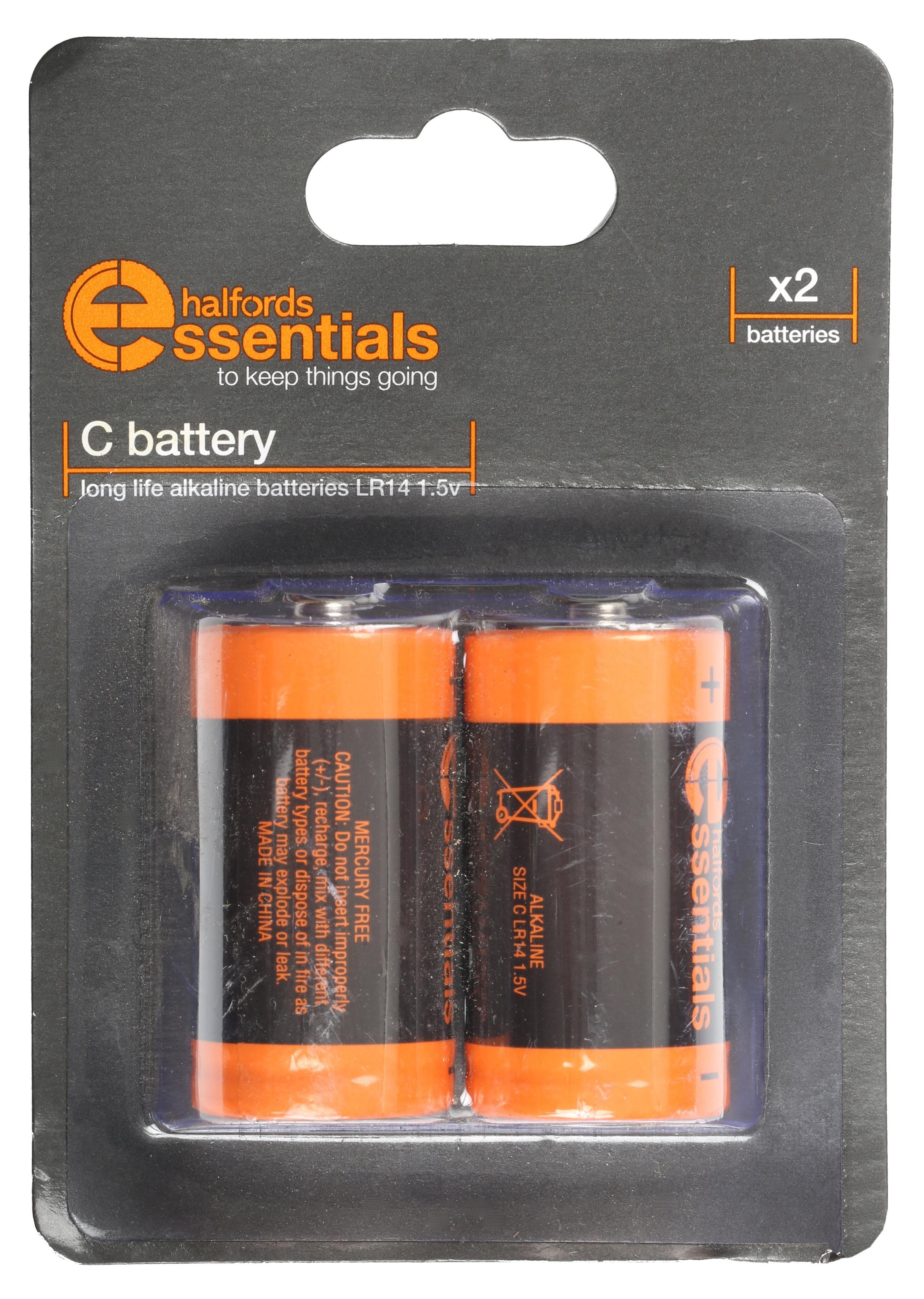 Halfords Essential Batteries C x2