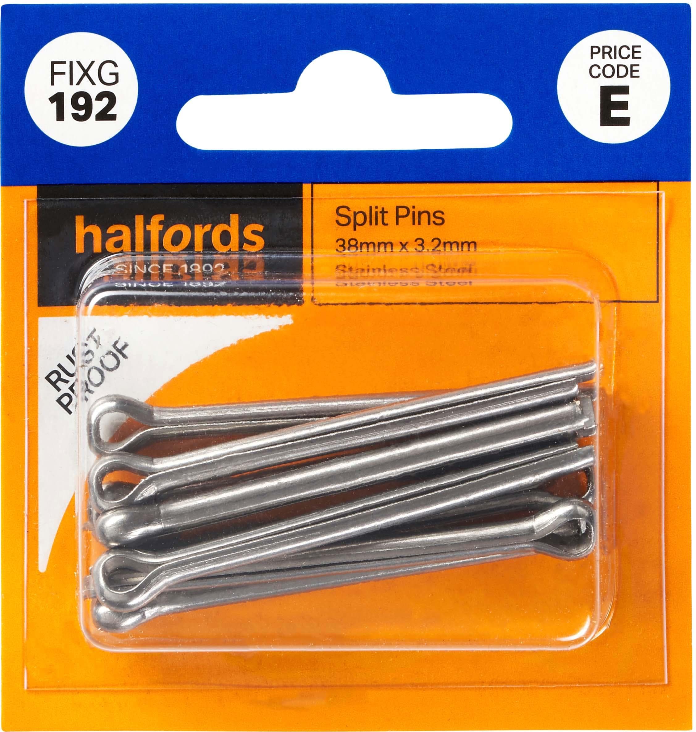 Halfords Split Pins 38mmx3.2mm (FIXG192)