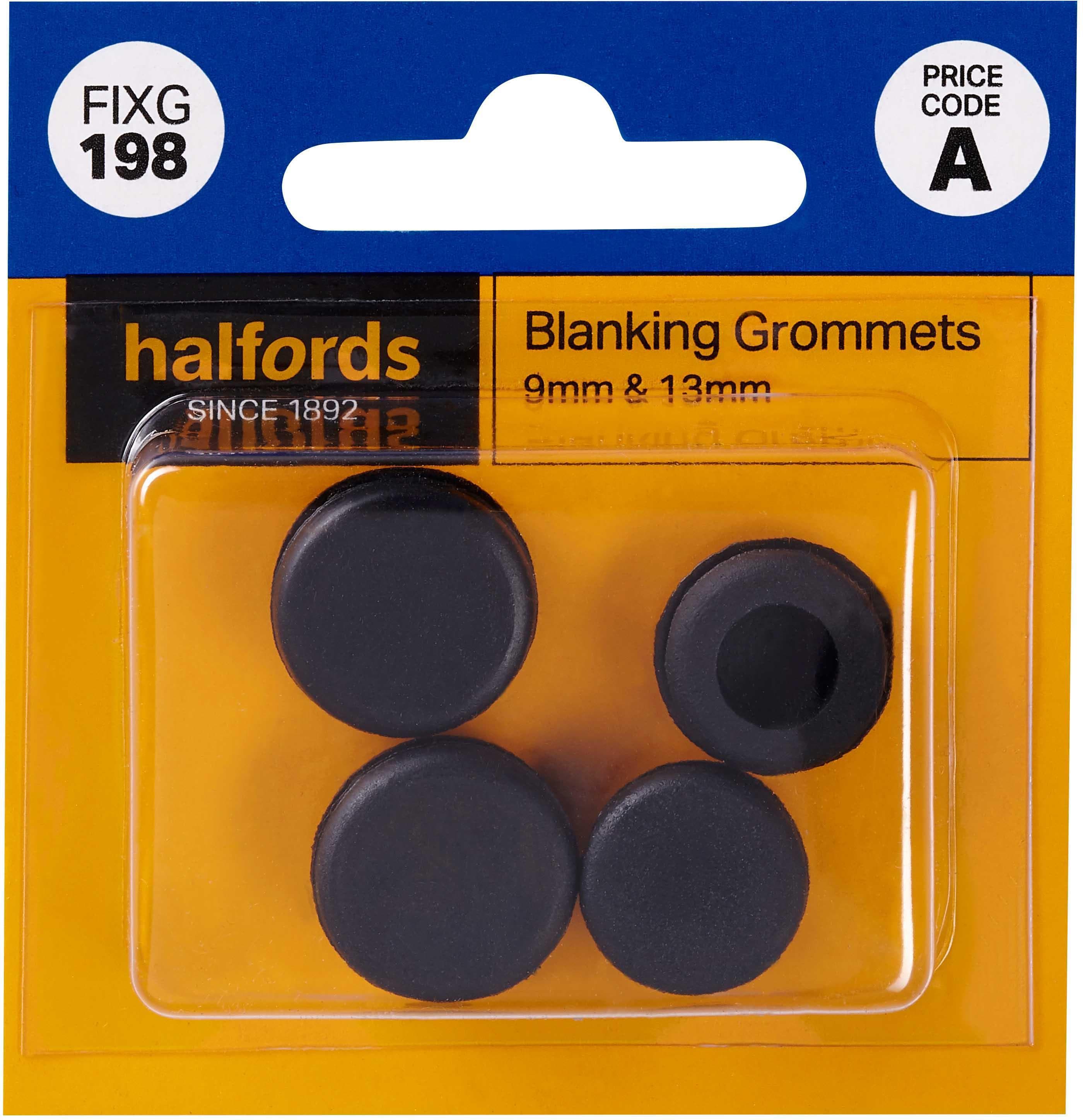 Halfords Blanking Grommets 9 & 13mm (FIXG198)