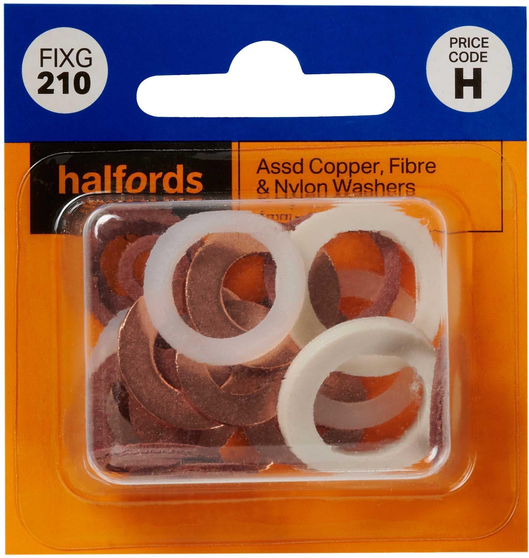 Halfords Assorted Washers 4-14mm (FIXG214)
