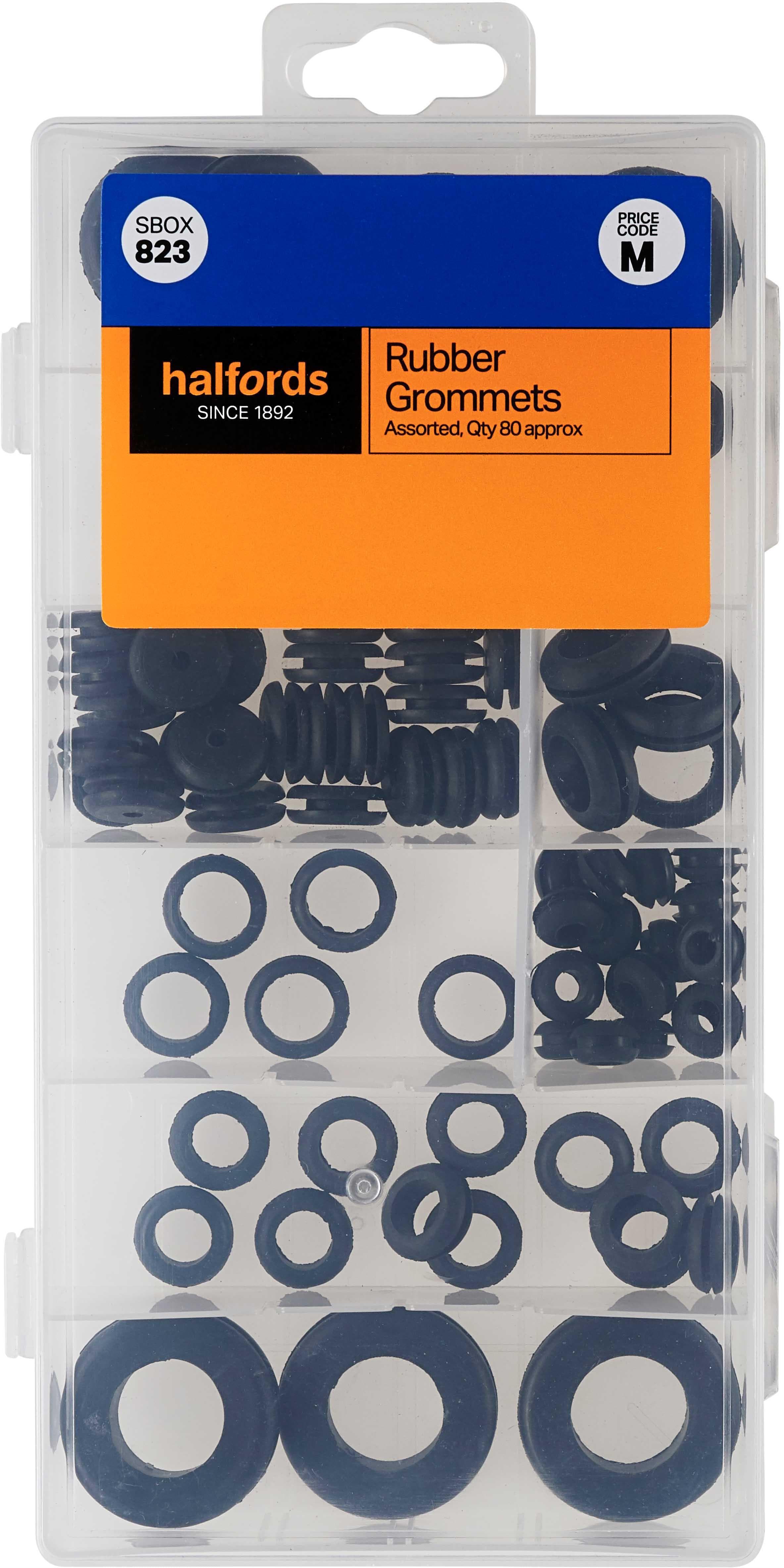 Halfords Assorted Rubber Grommets (SBOX823)