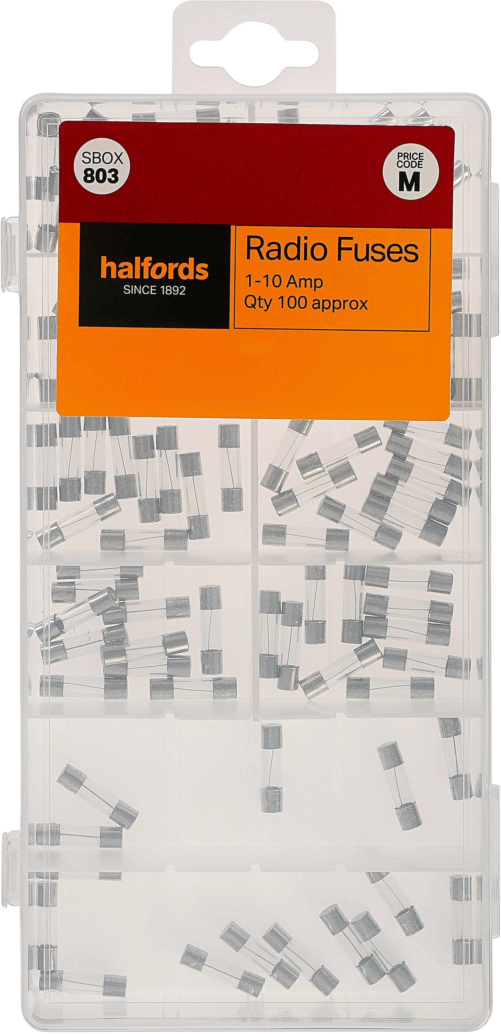 Halfords Assorted Radio Fuses (SBOX803)