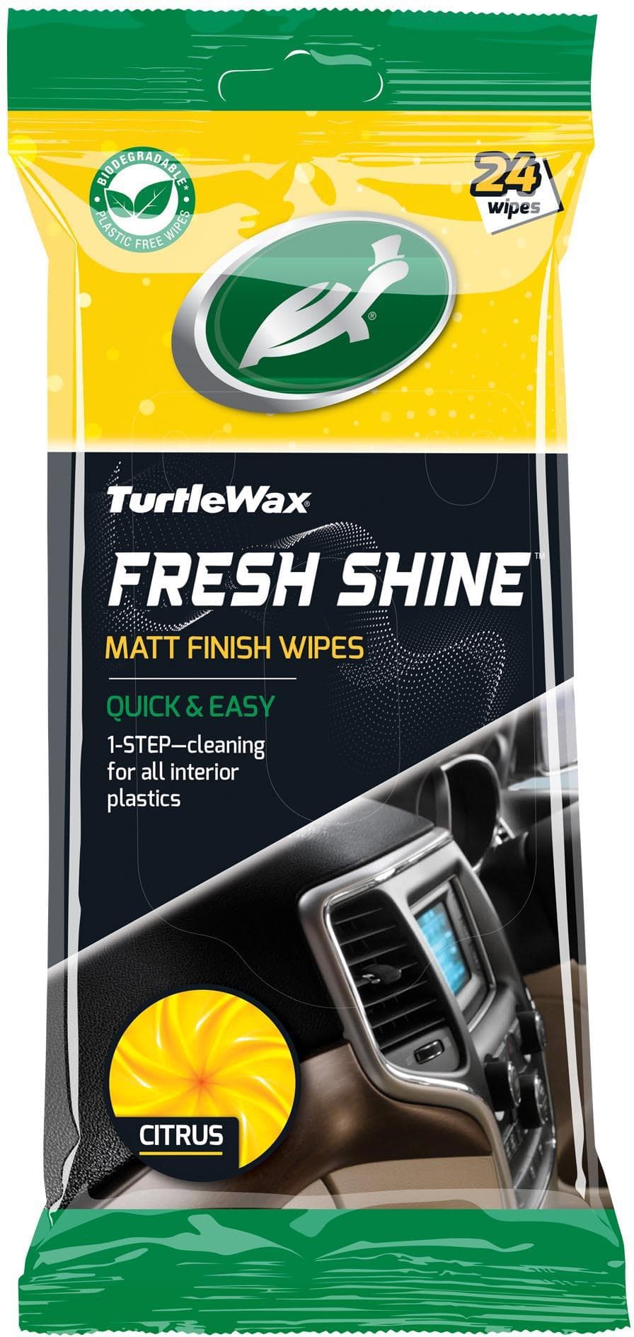 Turtle Wax Fresh Shine Matt Dash Wipes