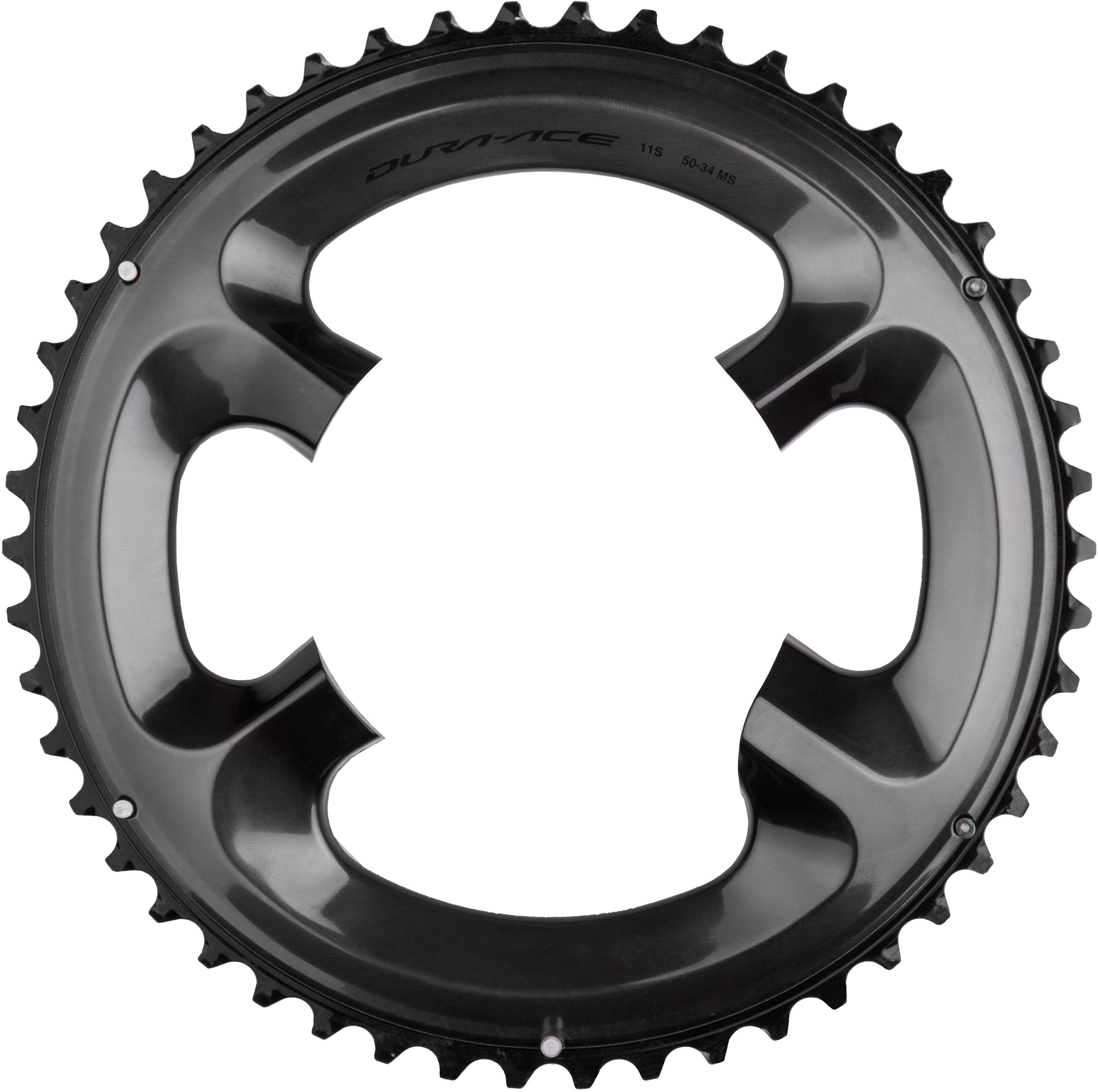 Shimano Dura Ace FC-R9100 11 Speed Outer Chainring, 50T-MS for 50/34T