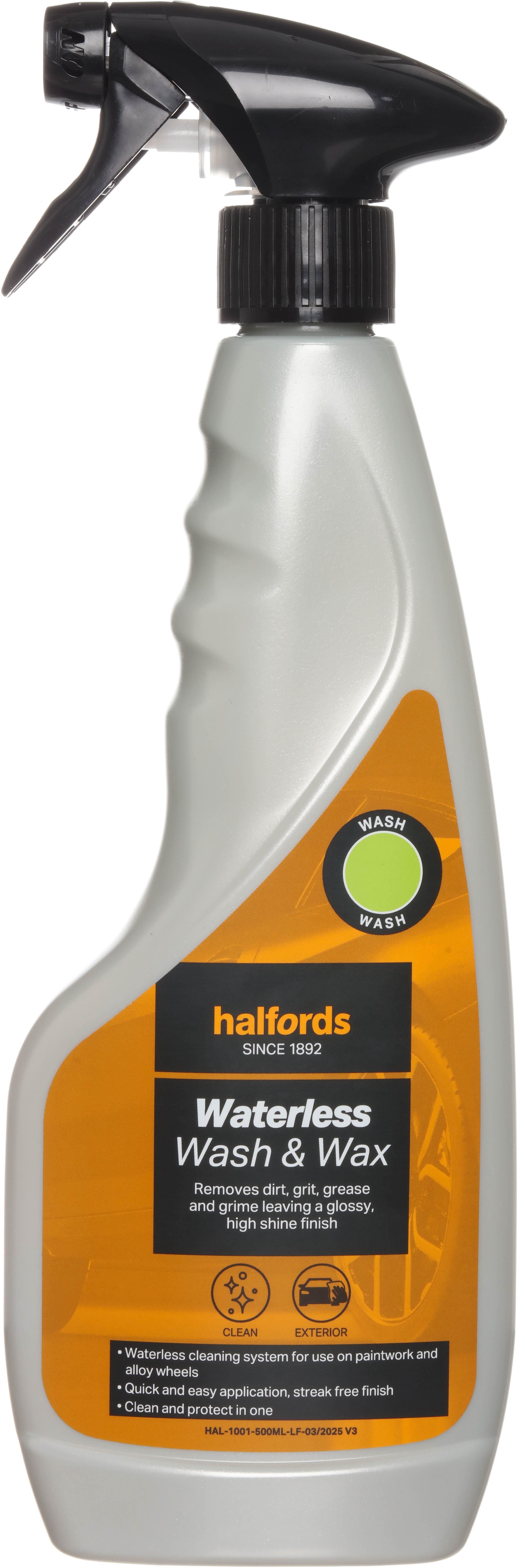 Halfords Waterless Wash 500ml