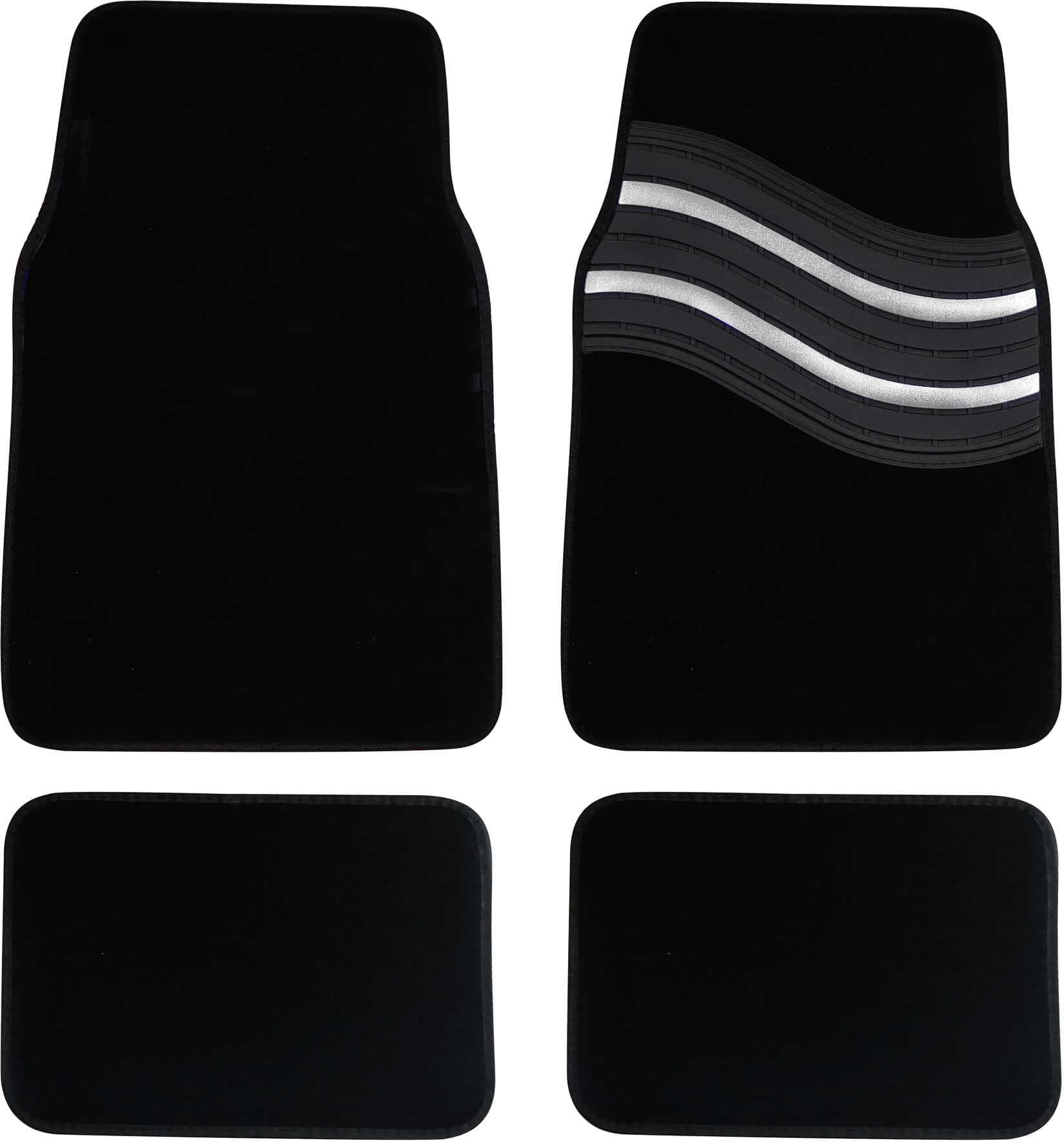 Streetwize Wave Carpet Car Mats - Silver