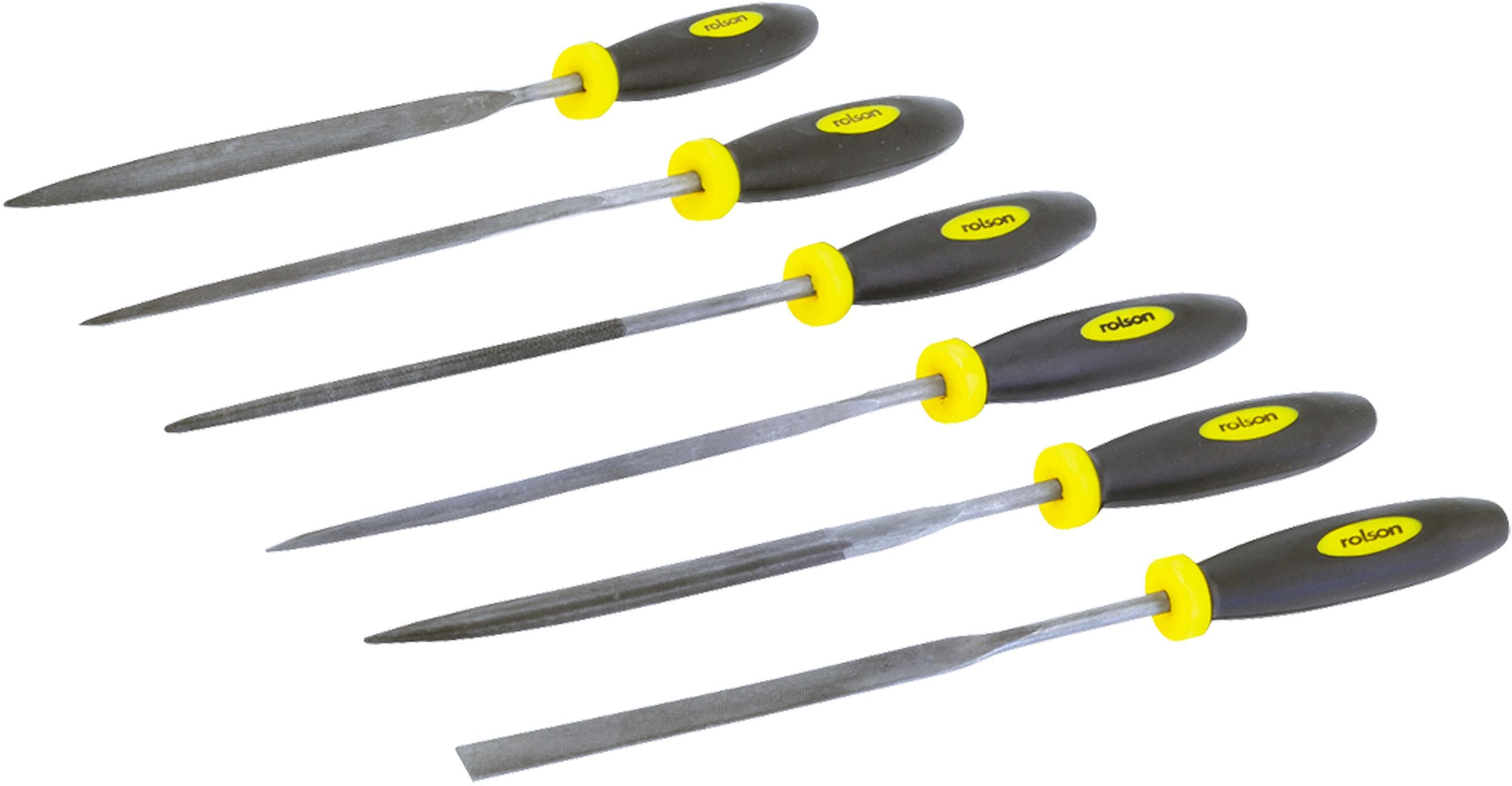 Rolson 6pc 140mm Needle File Set