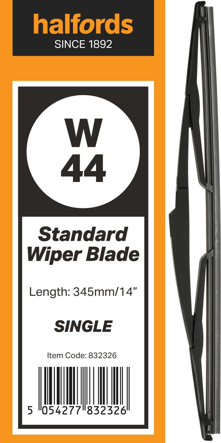 Halfords W44 Wiper Blade - Single