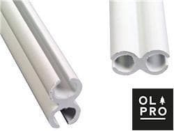 Figure of 8 Plastic Channel 75cm - Pack of 3