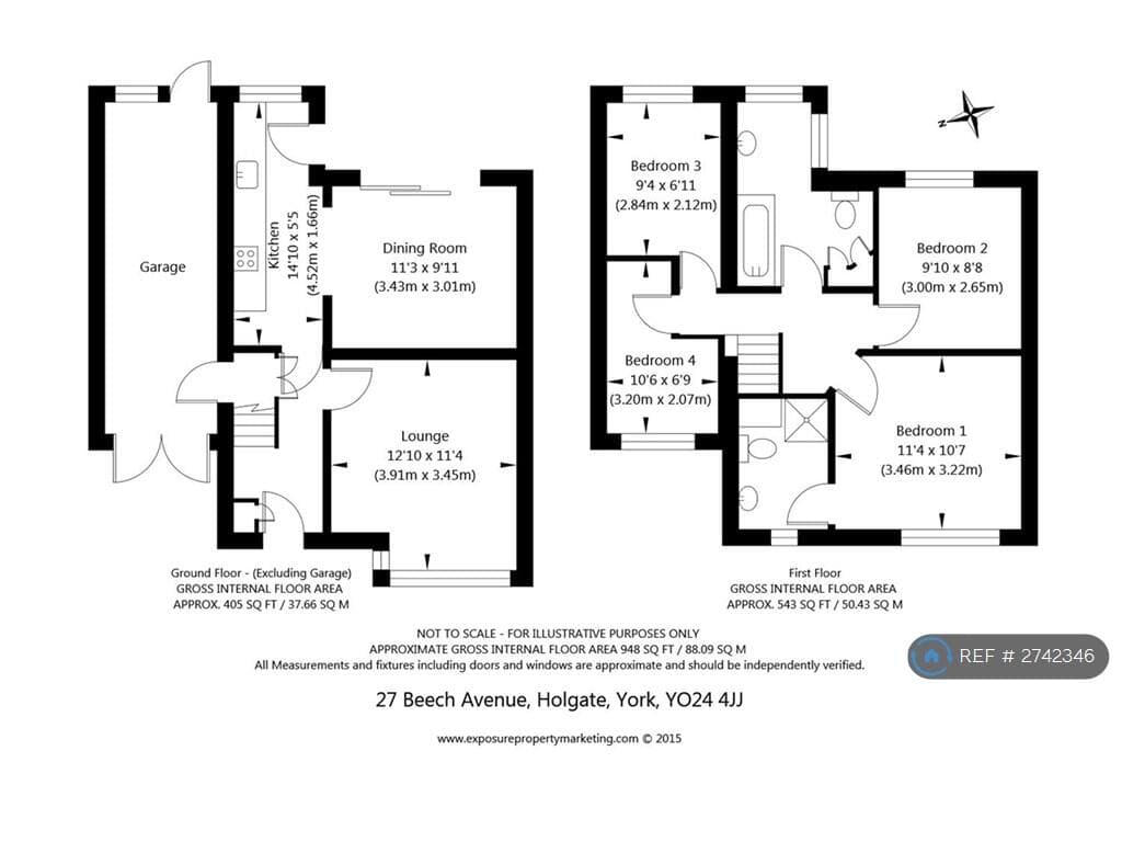 4 Bedroom Semi-Detached House For Rent In Beech Avenue, York, Yo24 Image 12