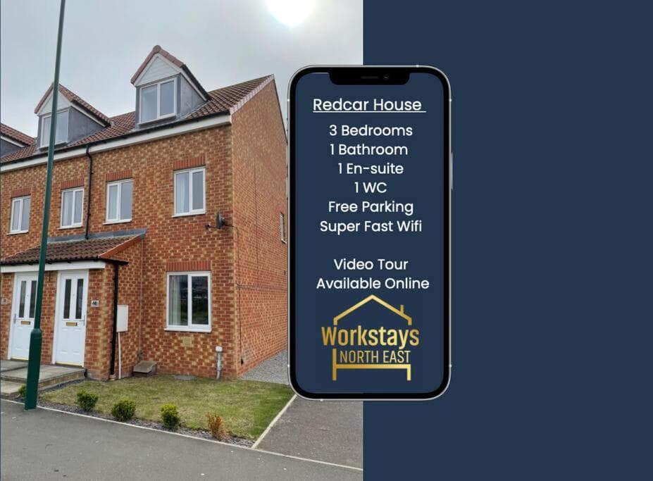 Accommodation at Redcar House - New build Sleeps 6 Workstays UK in redcar