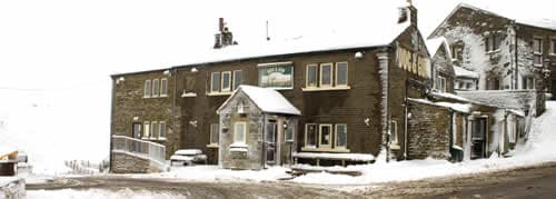 Dining at Dog & Gun Country Inn in oxenhope
