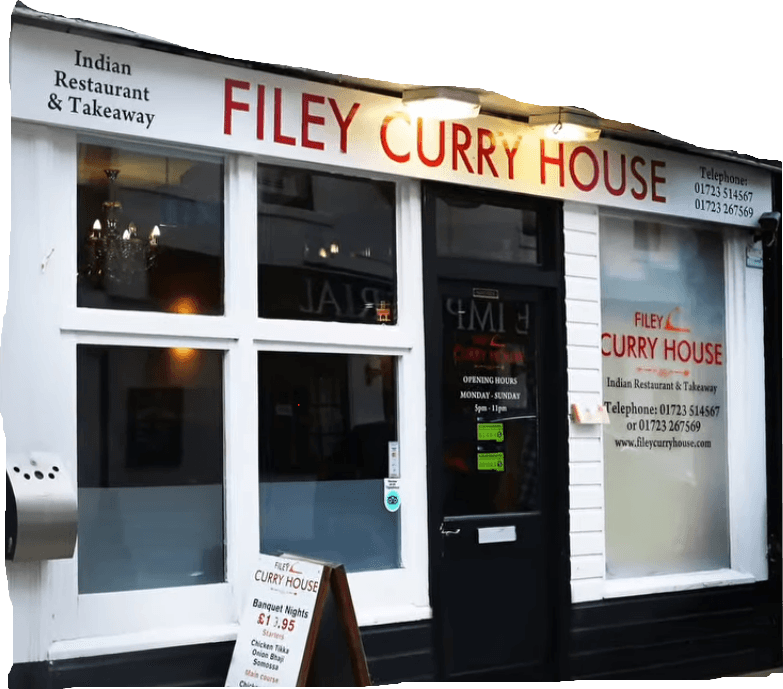 Dining at Filey Curry House in filey