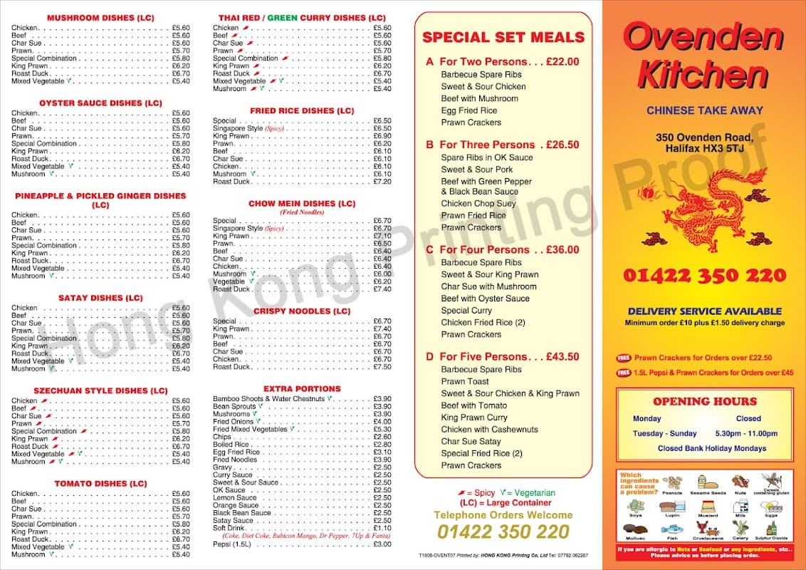 Ovenden Kitchen - Takeaway in halifax