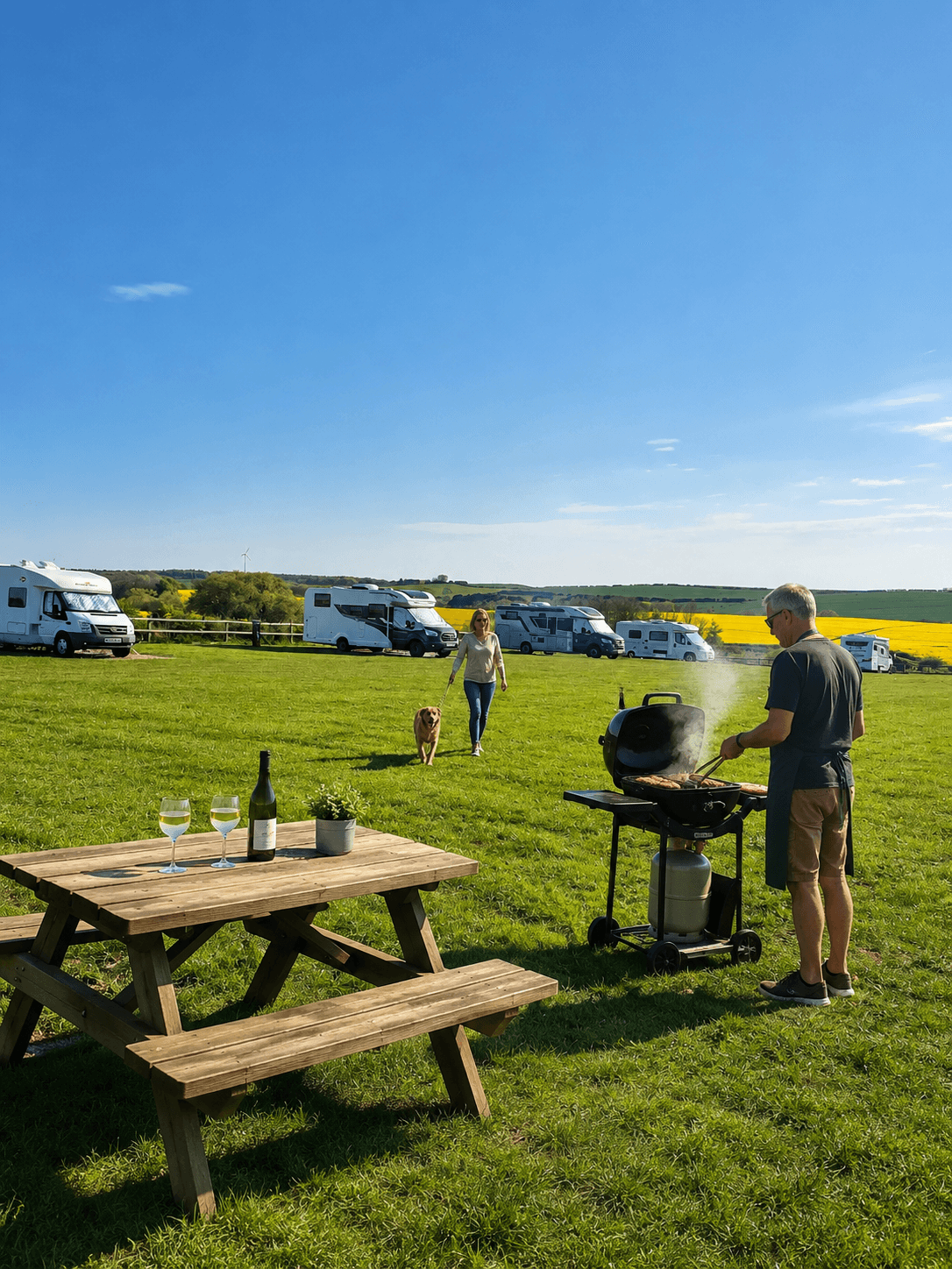 Townend Farm Motorhome and Caravan Site in easington north yorkshire