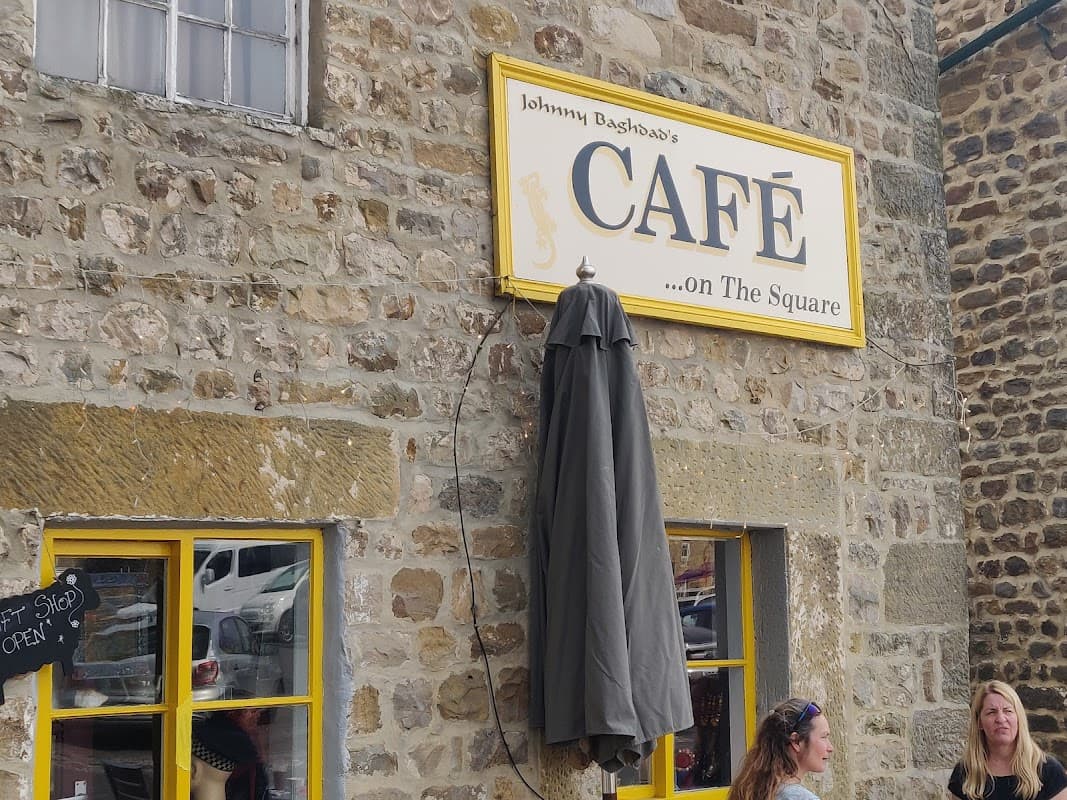 Dining at Johnny Baghdad's Cafe on the Square in masham